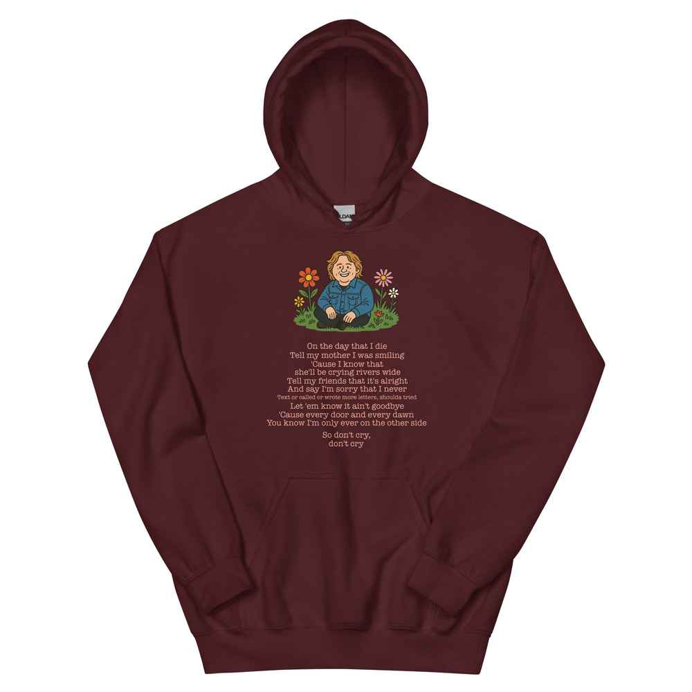 Lewis Capaldi Unisex Hoodie | On The Day That I Die Lyrics Alcyone213k
