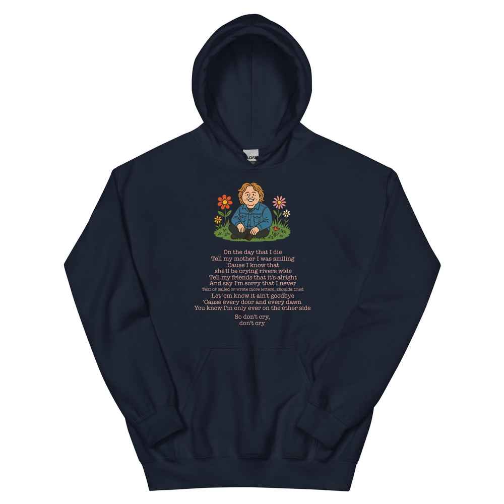 Lewis Capaldi Unisex Hoodie | On The Day That I Die Lyrics Alcyone213k