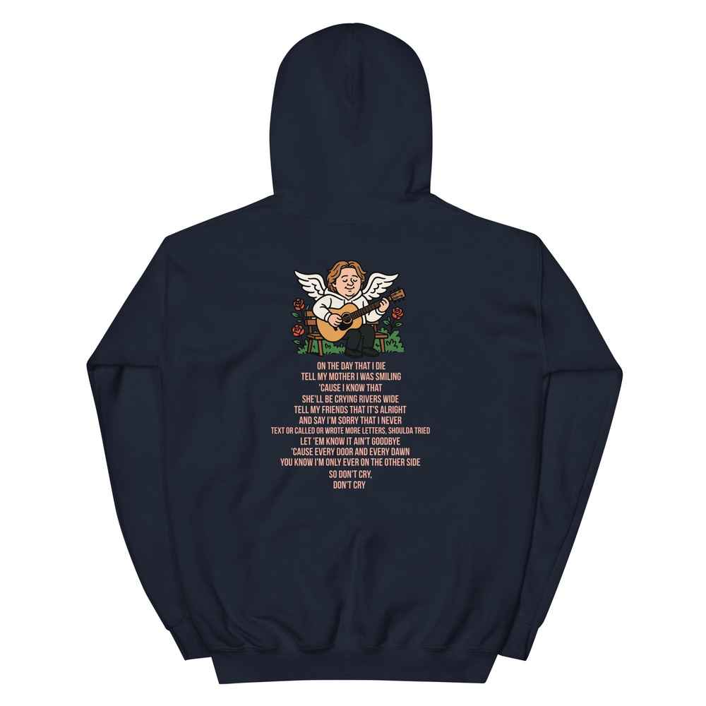 Lewis Capaldi "On The Day That I Die" Lyrics Hoodie - Unisex Cotton Blend Alcyone213k