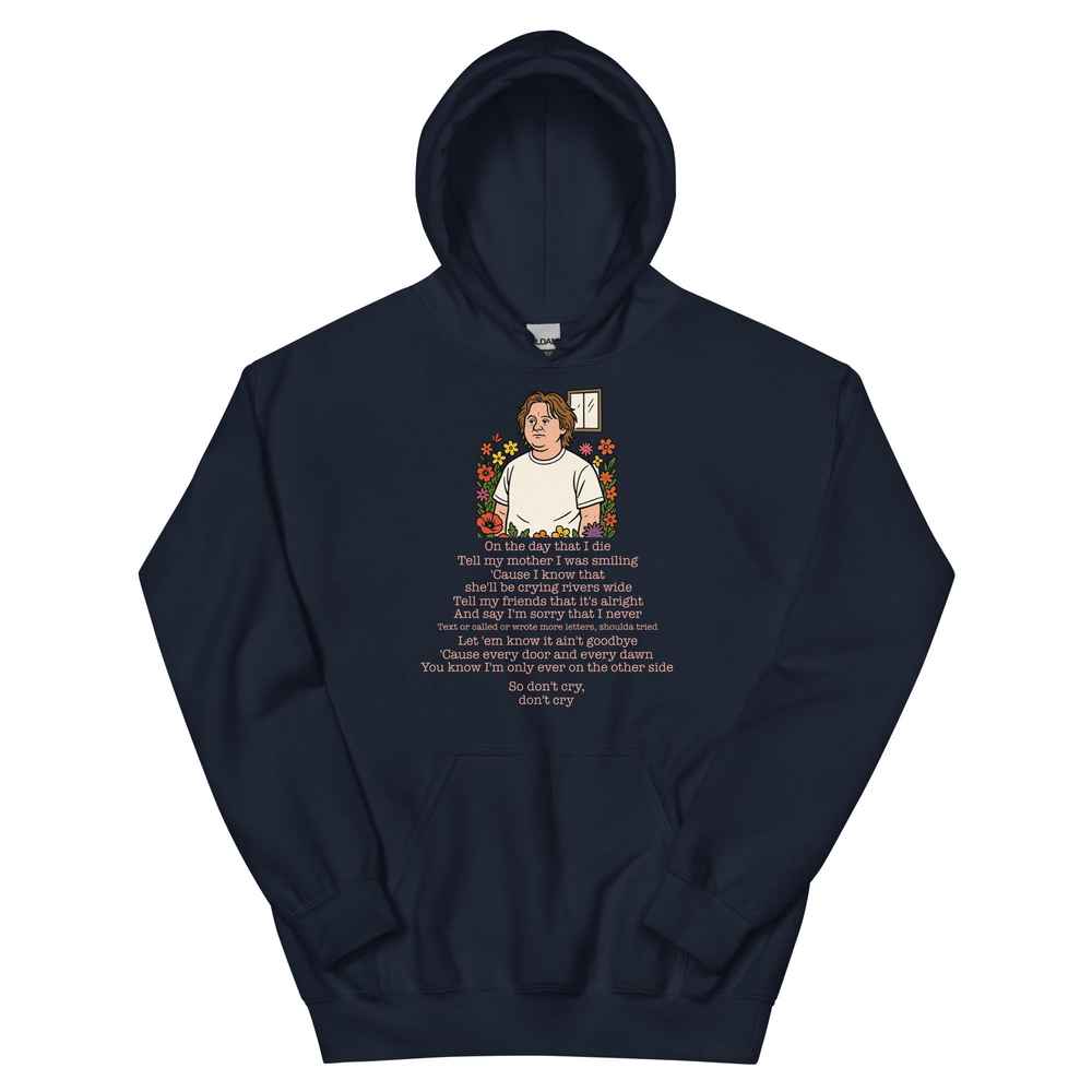 Lewis Capaldi Unisex Hoodie - "On The Day That I Die" Lyric Graphic Alcyone213k