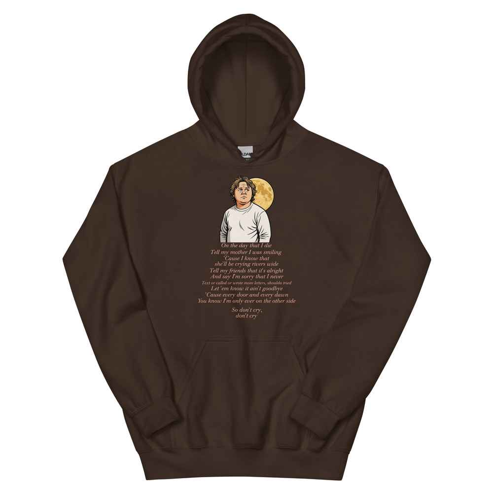 Lewis Capaldi Hoodie | "On The Day That I Die" Lyrics | Unisex Cotton-Polyester Blend Alcyone213k