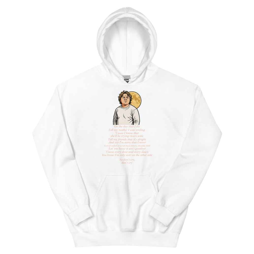 Lewis Capaldi Hoodie | "On The Day That I Die" Lyrics | Unisex Cotton-Polyester Blend Alcyone213k