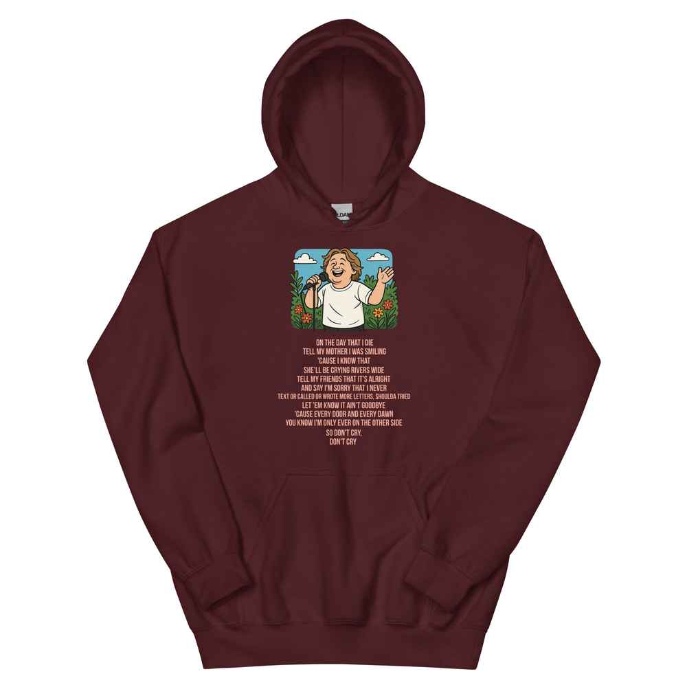 Lewis Capaldi Unisex Hoodie - "On The Day That I Die" Lyrics Alcyone213k