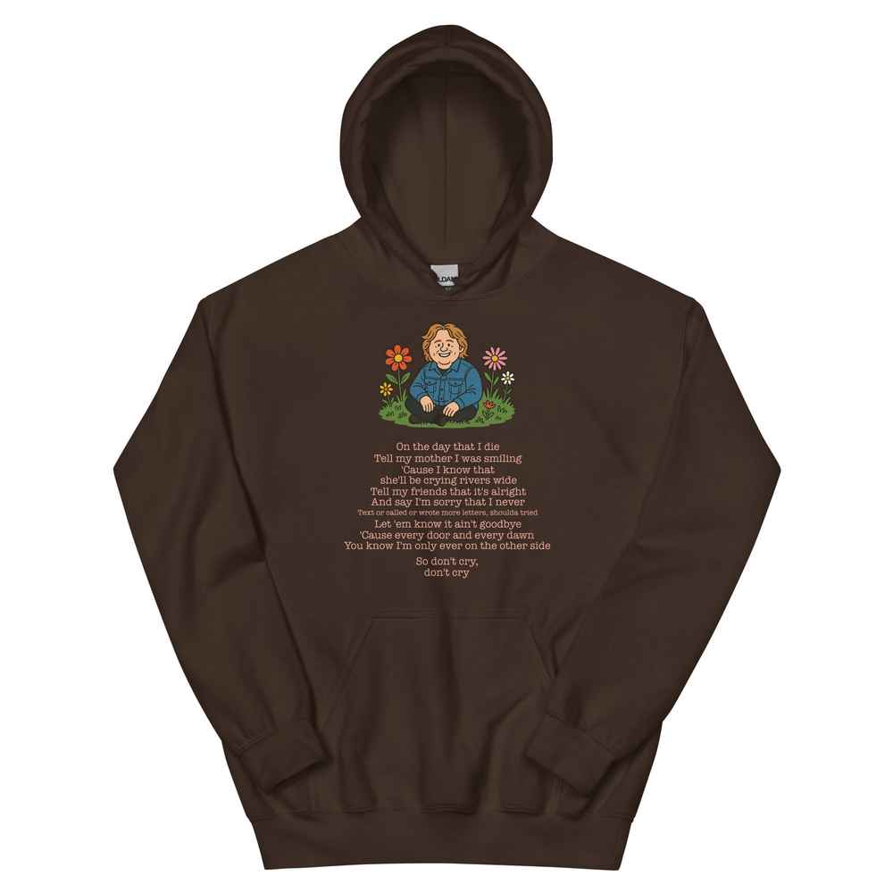 Lewis Capaldi Unisex Hoodie | On The Day That I Die Lyrics Alcyone213k