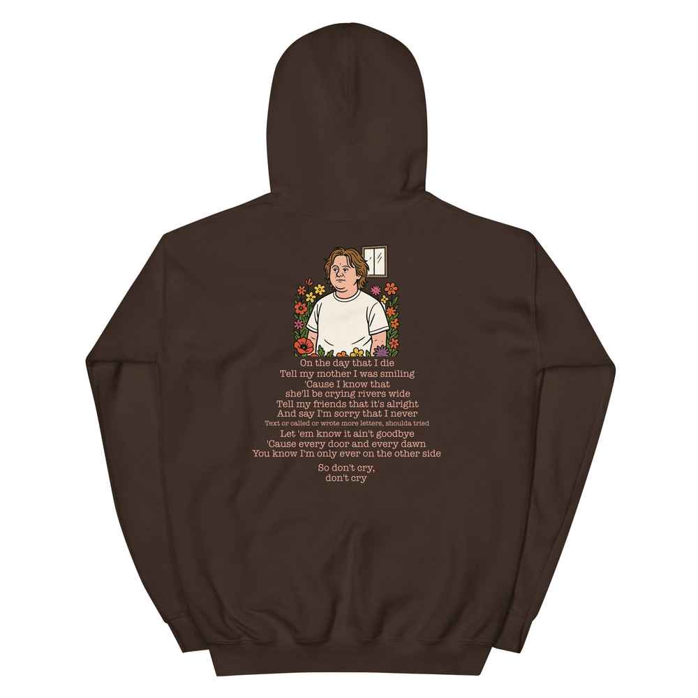 Lewis Capaldi Unisex Hoodie - "On The Day That I Die" Lyric Graphic Alcyone213k