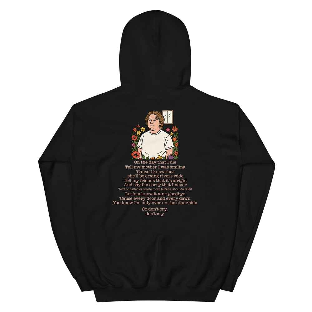Lewis Capaldi Unisex Hoodie - "On The Day That I Die" Lyric Graphic Alcyone213k