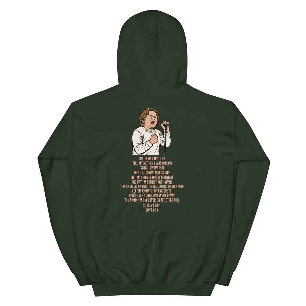 Lewis Capaldi Unisex Hoodie | On The Day That I Die Lyrics Alcyone213k