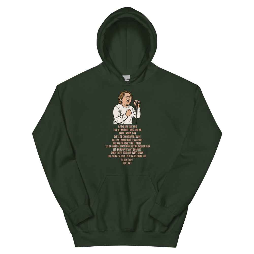 Lewis Capaldi Unisex Hoodie | On The Day That I Die Lyrics Alcyone213k