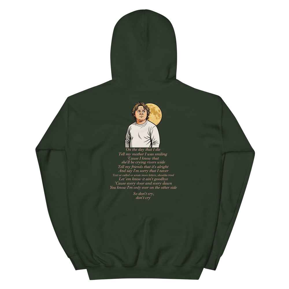 Lewis Capaldi Hoodie | "On The Day That I Die" Lyrics | Unisex Cotton-Polyester Blend Alcyone213k