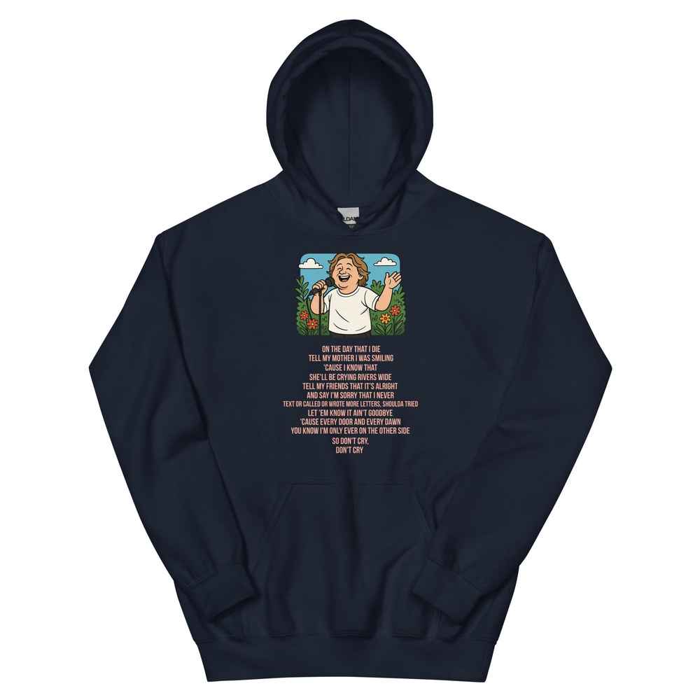 Lewis Capaldi Unisex Hoodie - "On The Day That I Die" Lyrics Alcyone213k