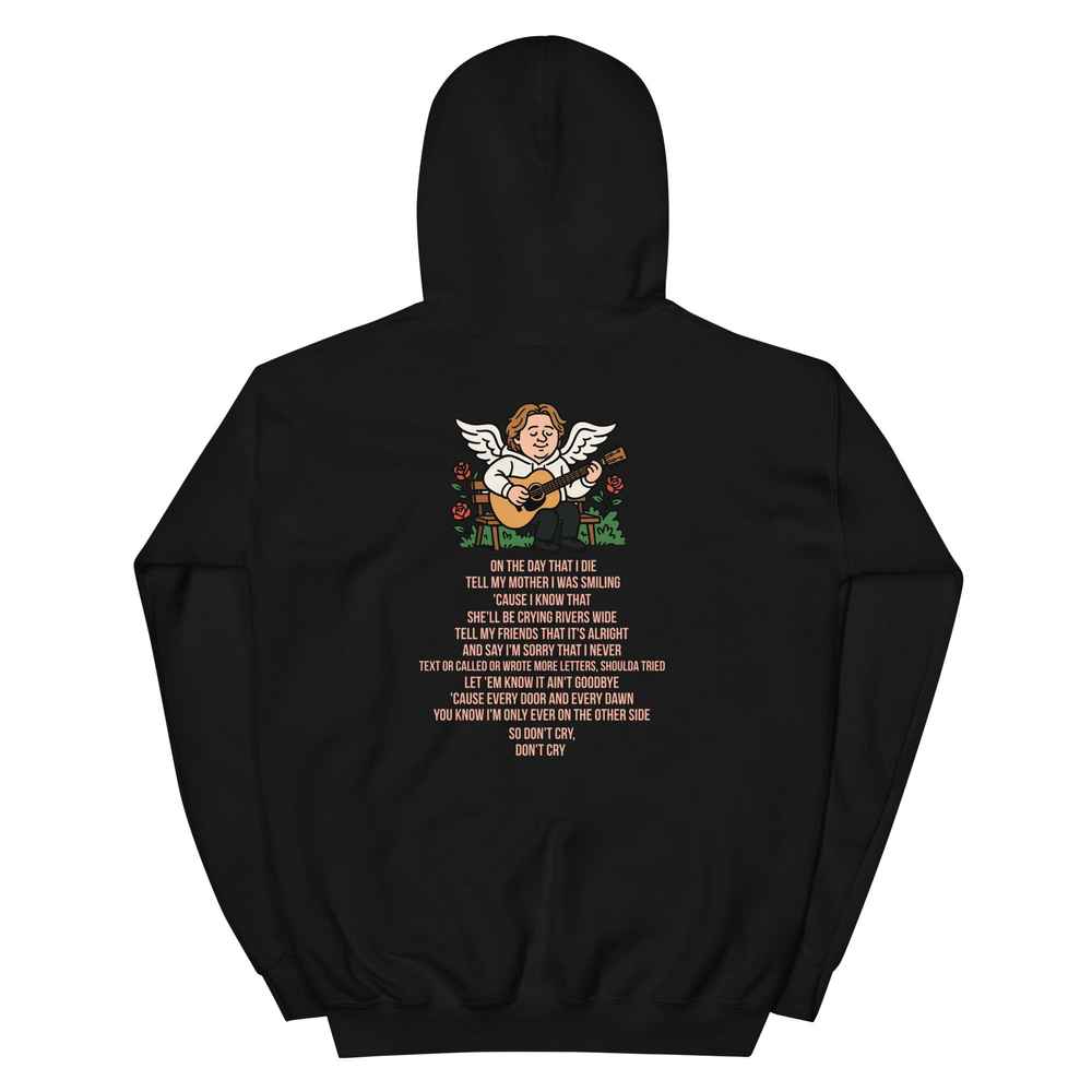 Lewis Capaldi "On The Day That I Die" Lyrics Hoodie - Unisex Cotton Blend Alcyone213k