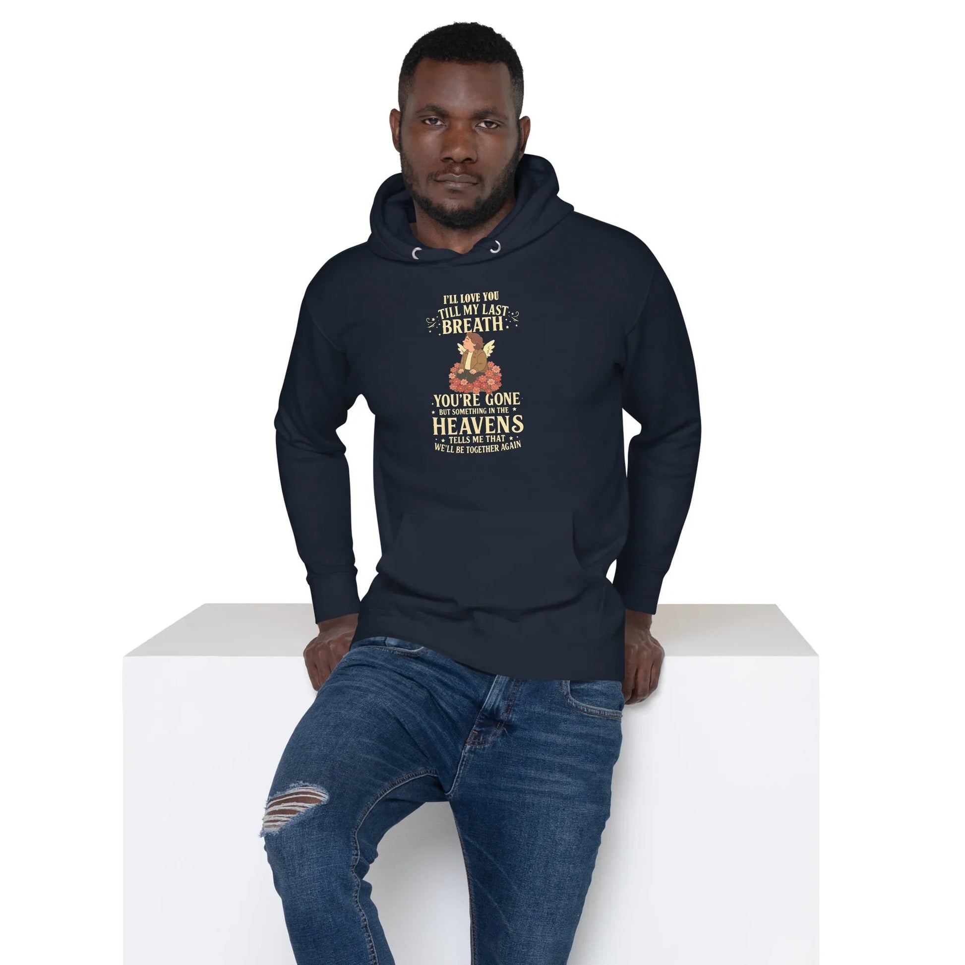 Lewis Capaldi Hoodie - "Something In The Heavens" Lyric Unisex Cotton Blend Alcyone213k