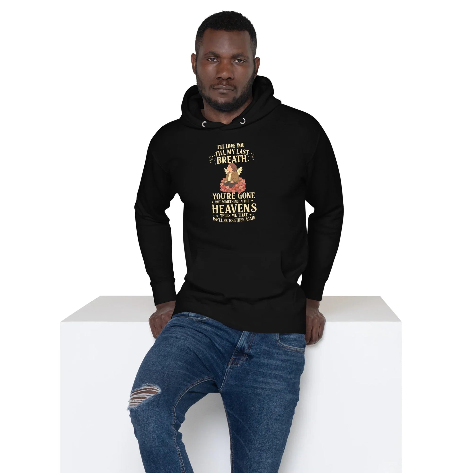 Lewis Capaldi Hoodie - "Something In The Heavens" Lyric Unisex Cotton Blend Alcyone213k