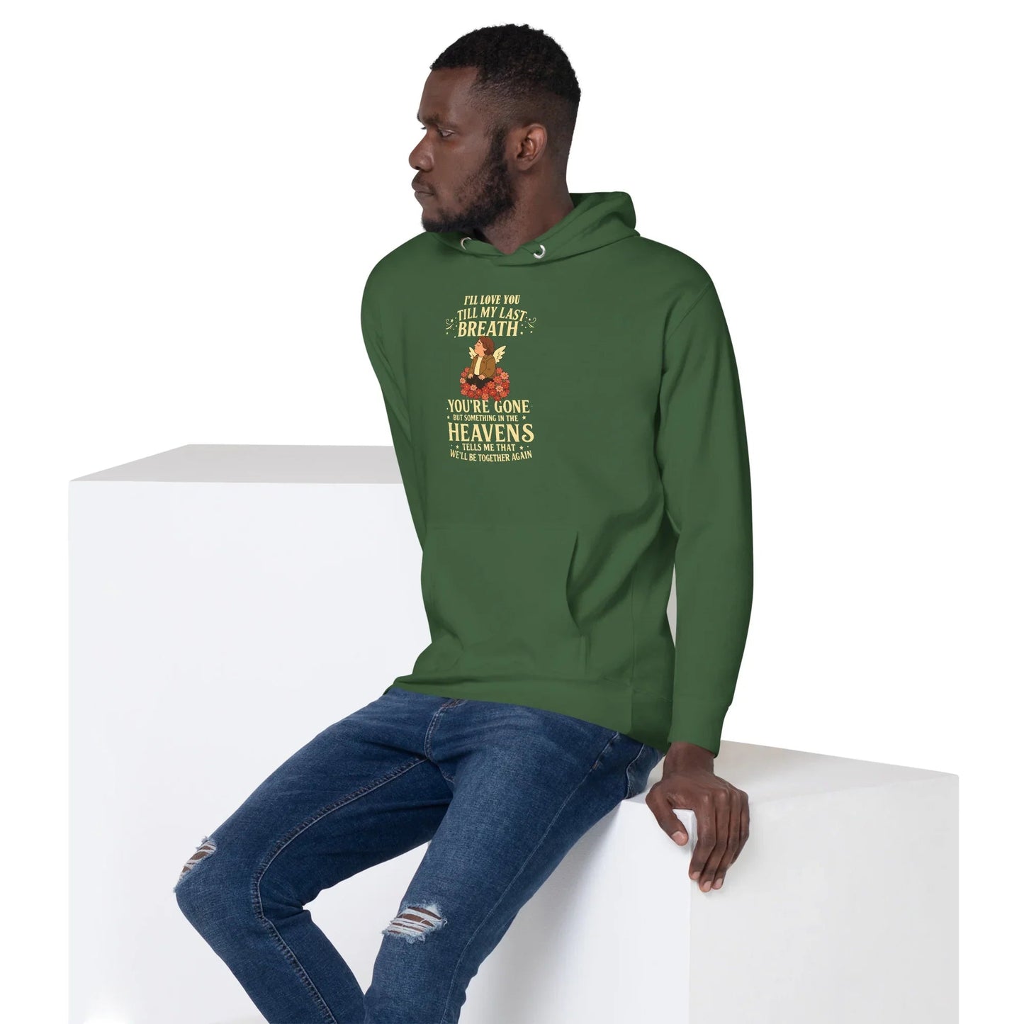 Lewis Capaldi Hoodie - "Something In The Heavens" Lyric Unisex Cotton Blend Alcyone213k