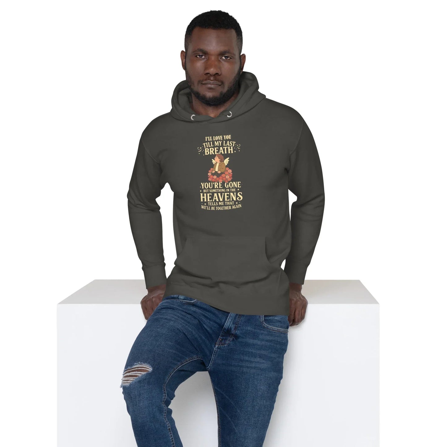 Lewis Capaldi Hoodie - "Something In The Heavens" Lyric Unisex Cotton Blend Alcyone213k