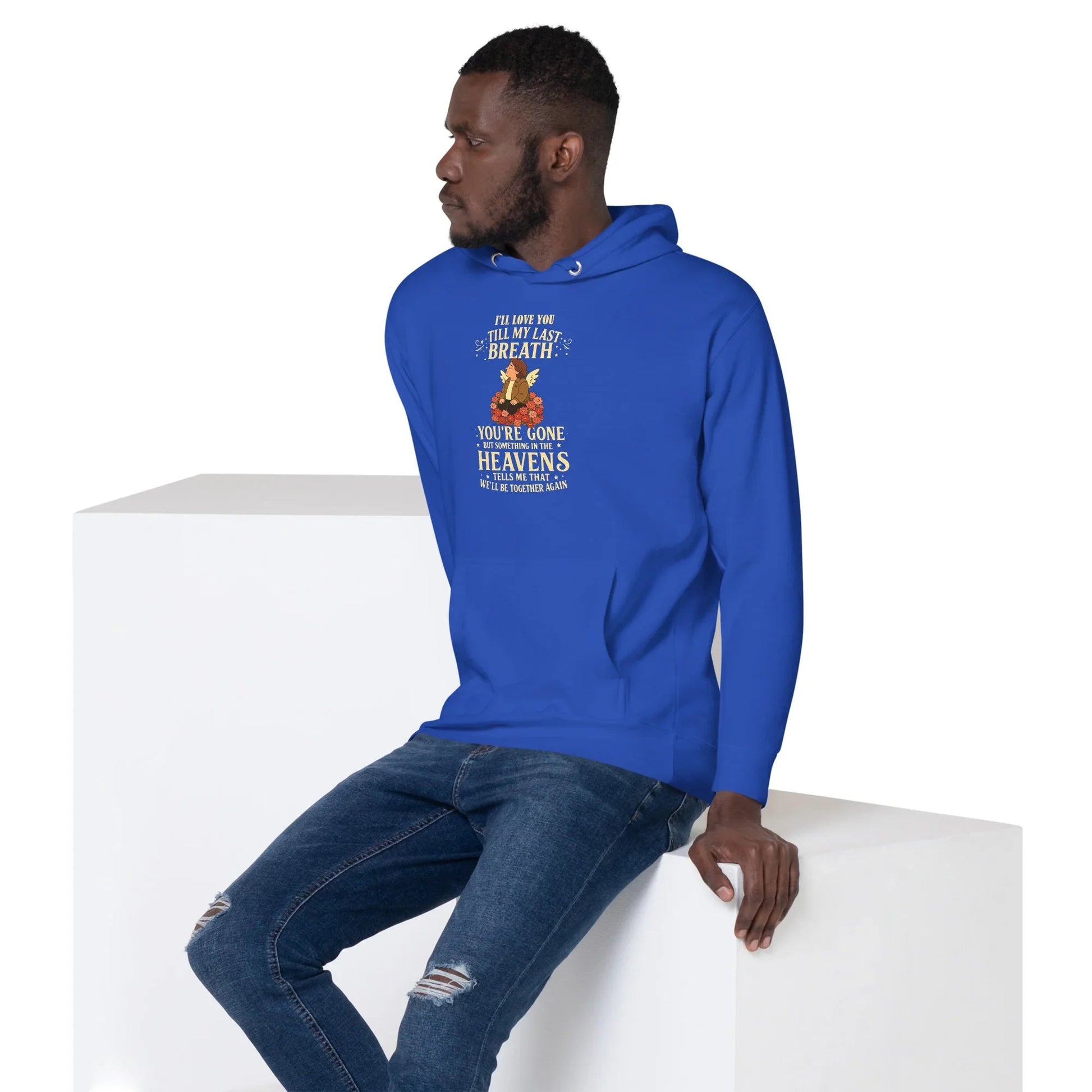 Lewis Capaldi Hoodie - "Something In The Heavens" Lyric Unisex Cotton Blend Alcyone213k