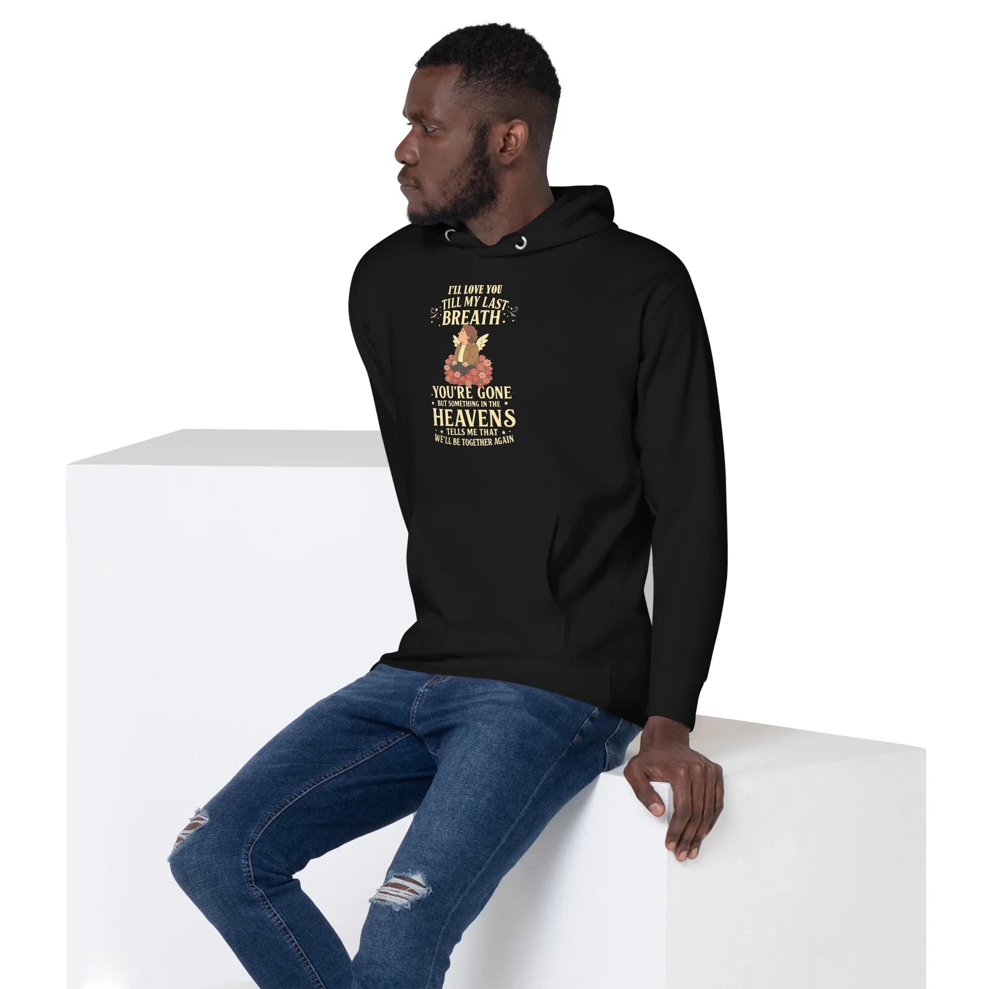 Lewis Capaldi Hoodie - "Something In The Heavens" Lyric Unisex Cotton Blend Alcyone213k