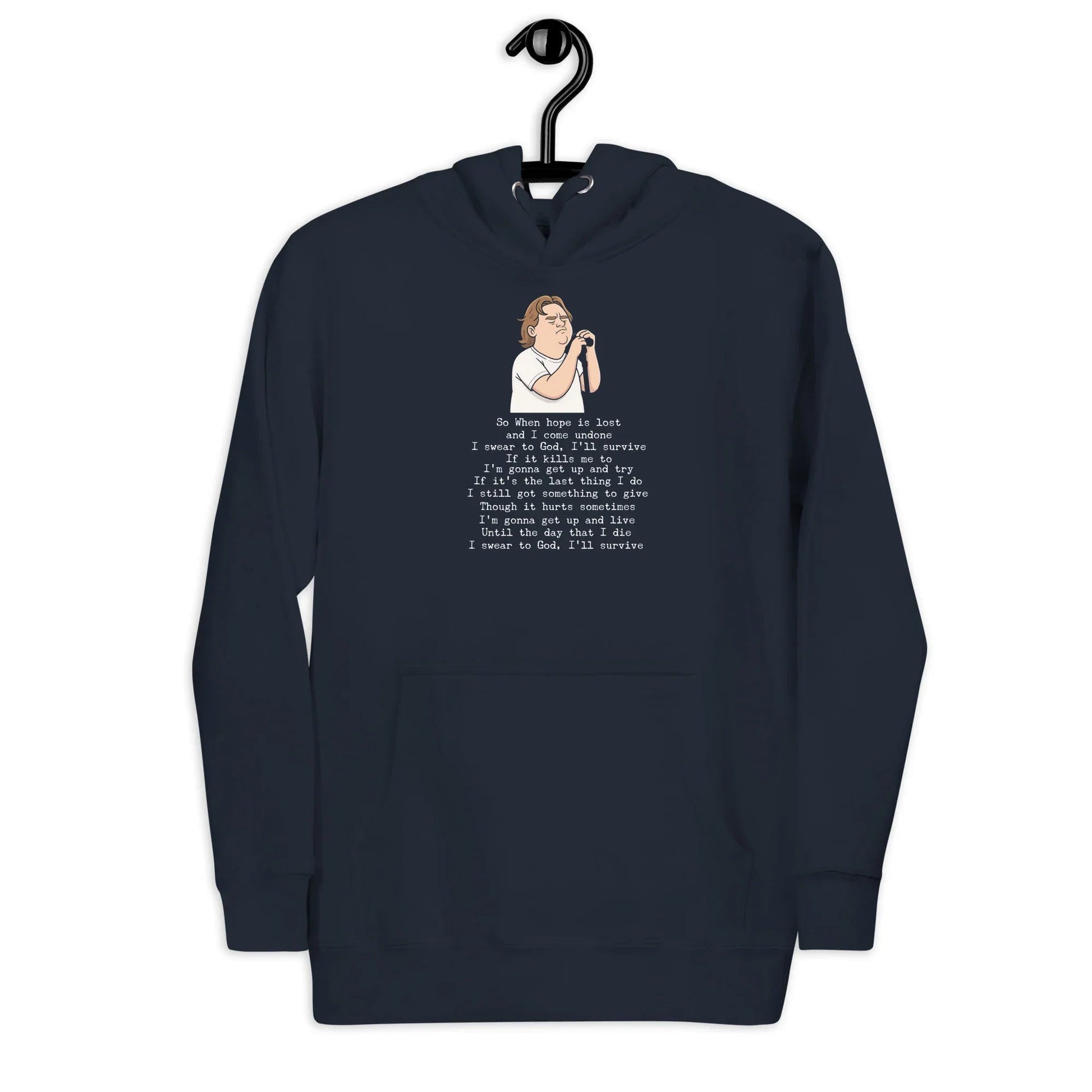 Lewis Capaldi Unisex Hoodie - "Survive" Lyrics Design Alcyone213k