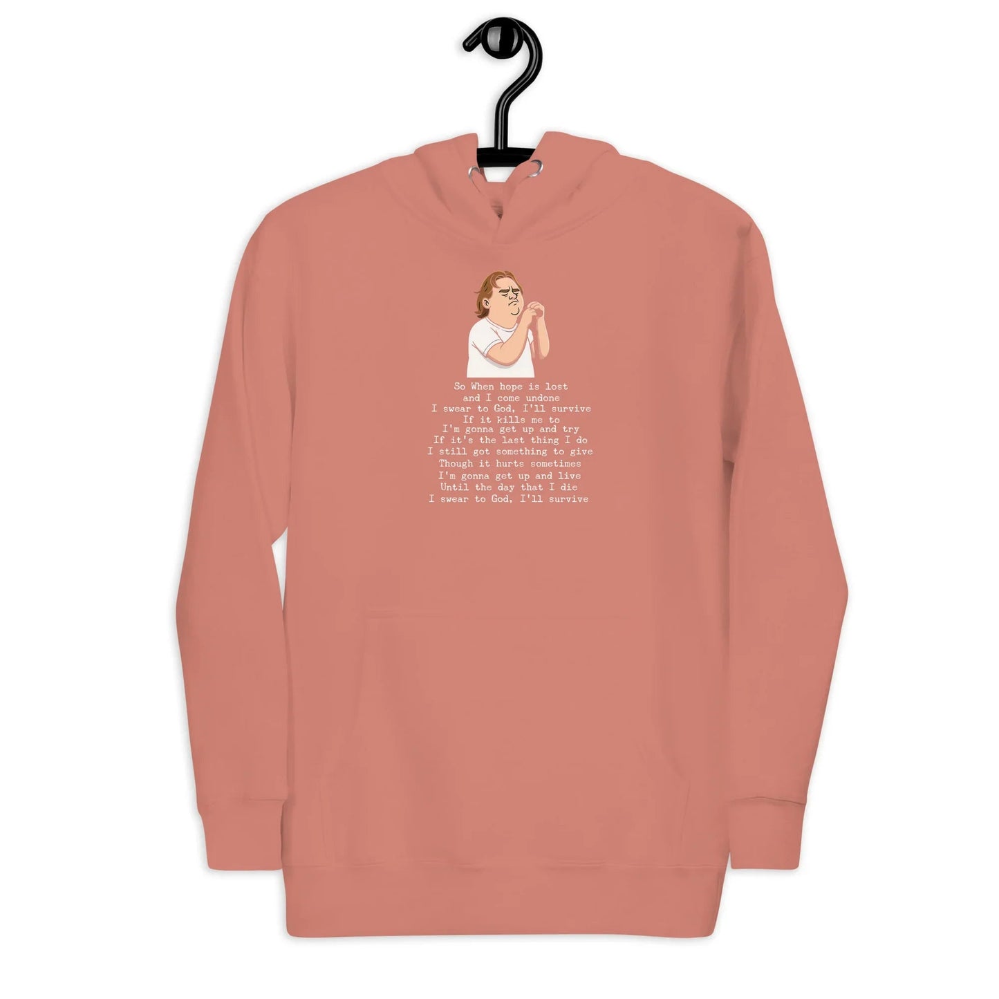 Lewis Capaldi Unisex Hoodie - "Survive" Lyrics Design Alcyone213k