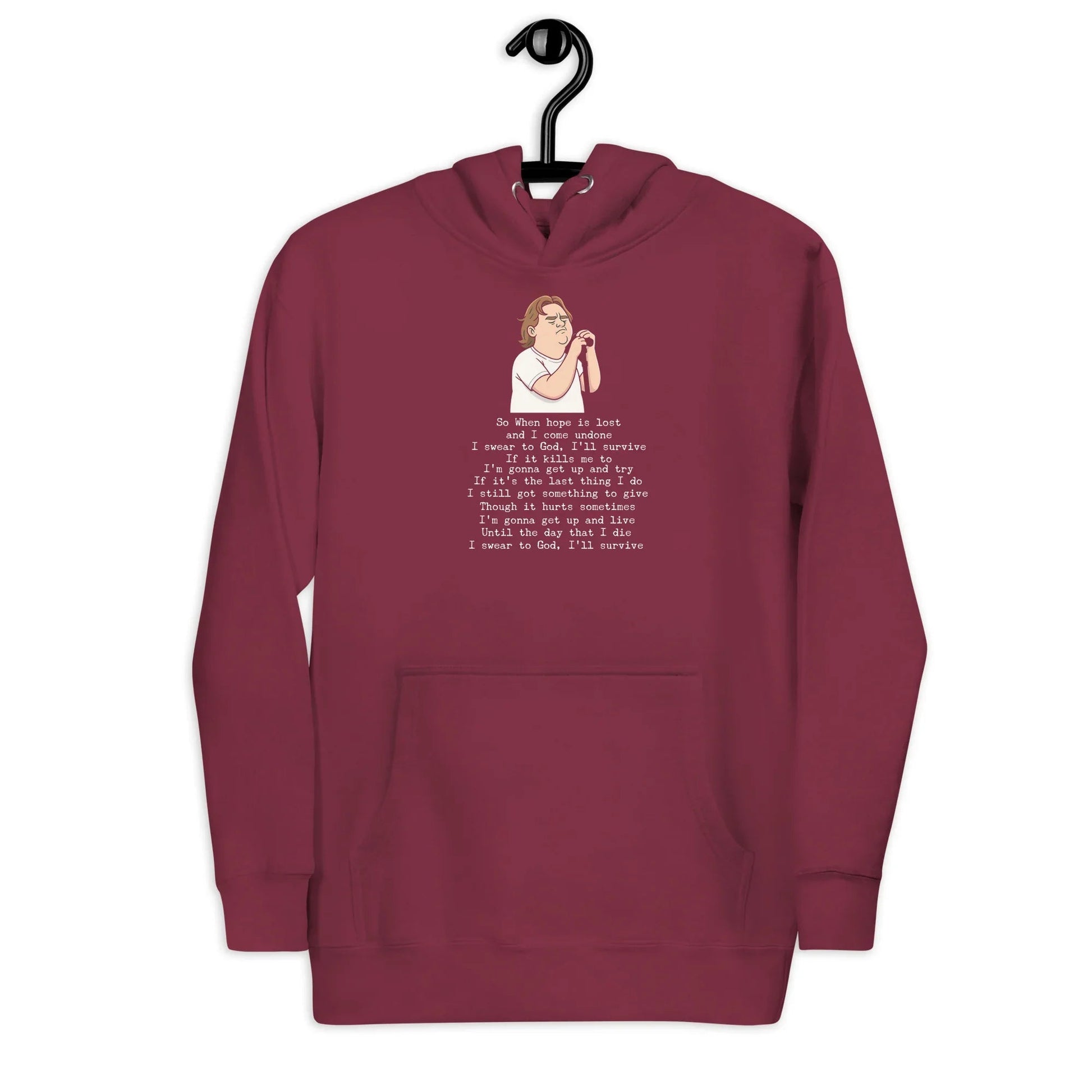 Lewis Capaldi Unisex Hoodie - "Survive" Lyrics Design Alcyone213k