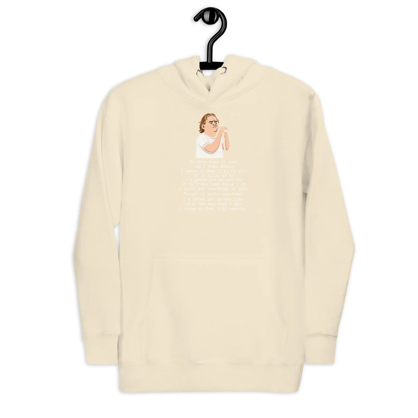 Lewis Capaldi Unisex Hoodie - "Survive" Lyrics Design Alcyone213k