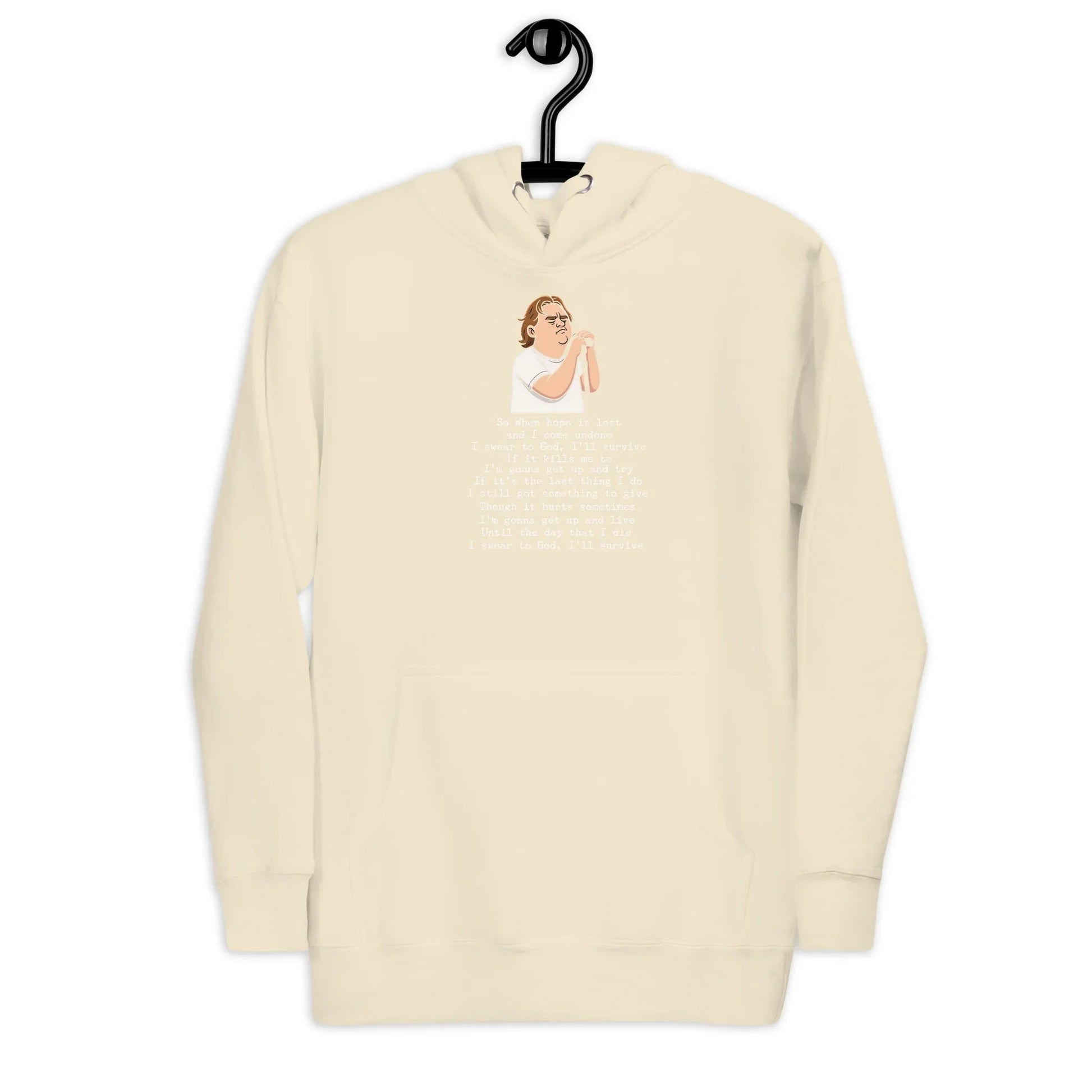 Lewis Capaldi Unisex Hoodie - "Survive" Lyrics Design Alcyone213k