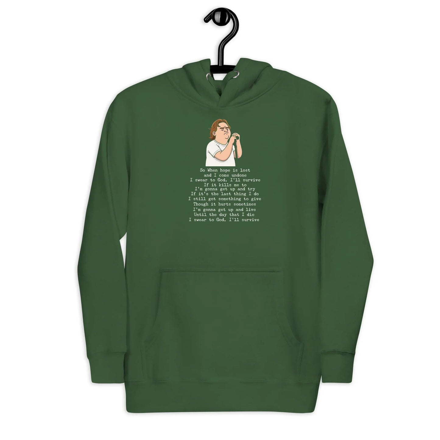 Lewis Capaldi Unisex Hoodie - "Survive" Lyrics Design Alcyone213k