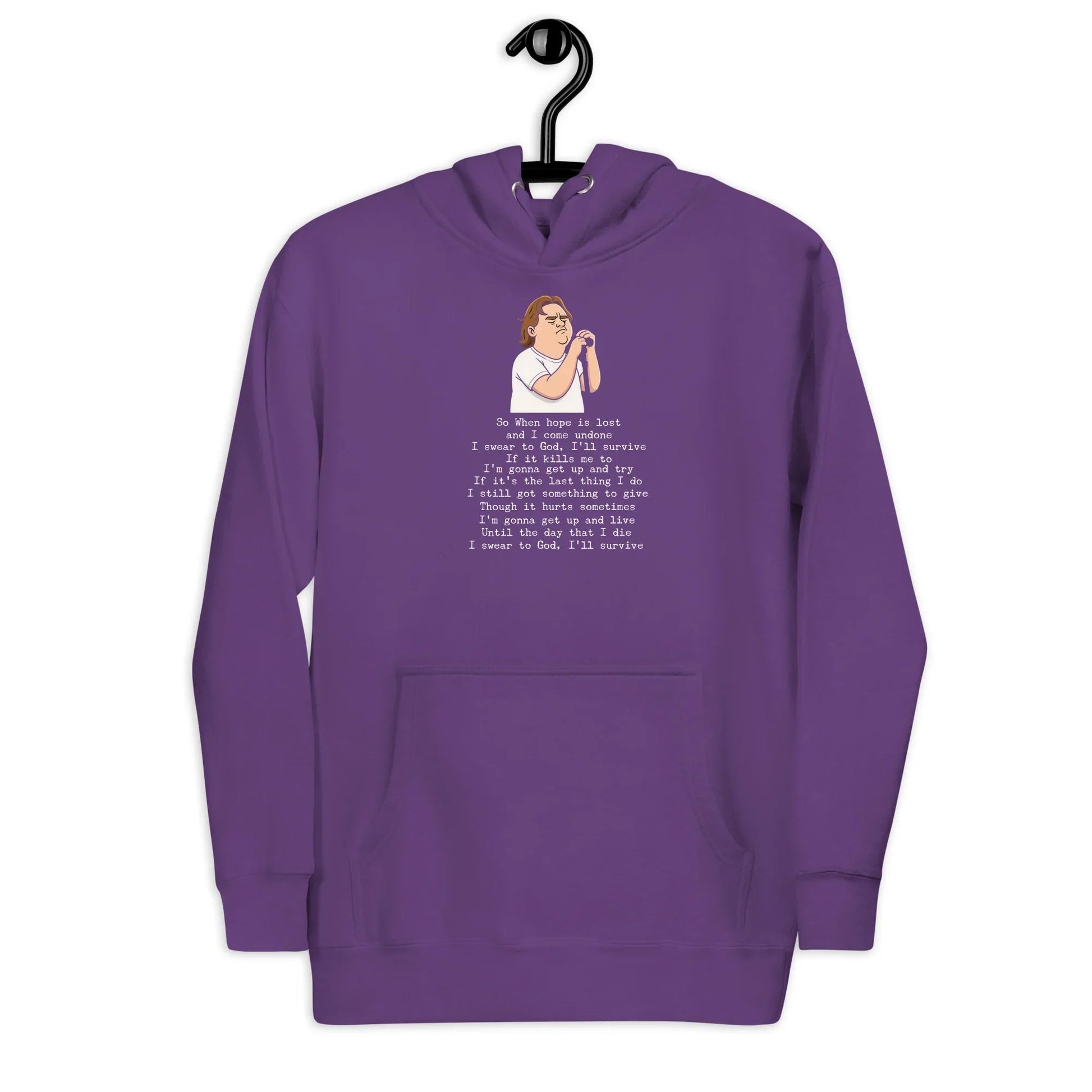Lewis Capaldi Unisex Hoodie - "Survive" Lyrics Design Alcyone213k