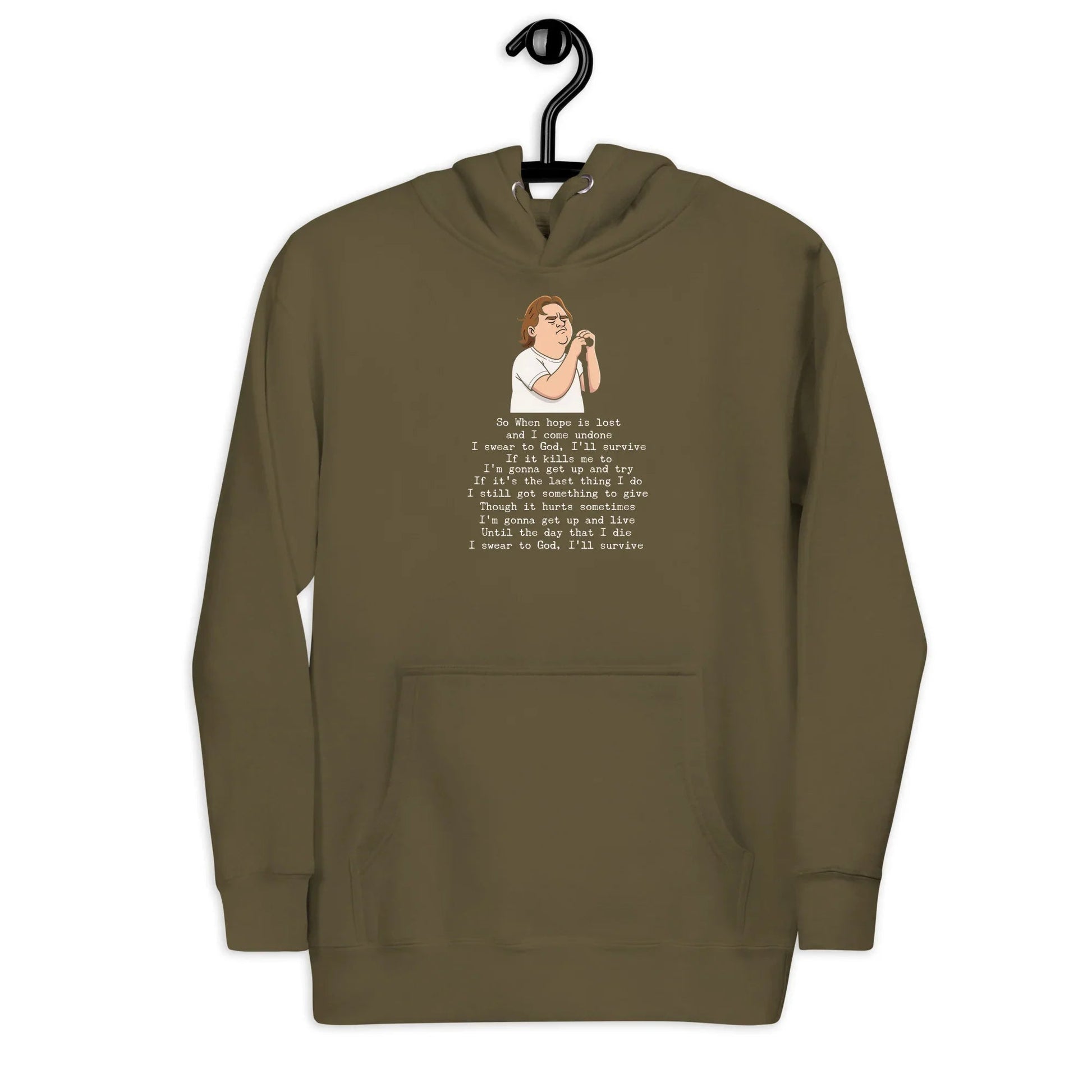 Lewis Capaldi Unisex Hoodie - "Survive" Lyrics Design Alcyone213k