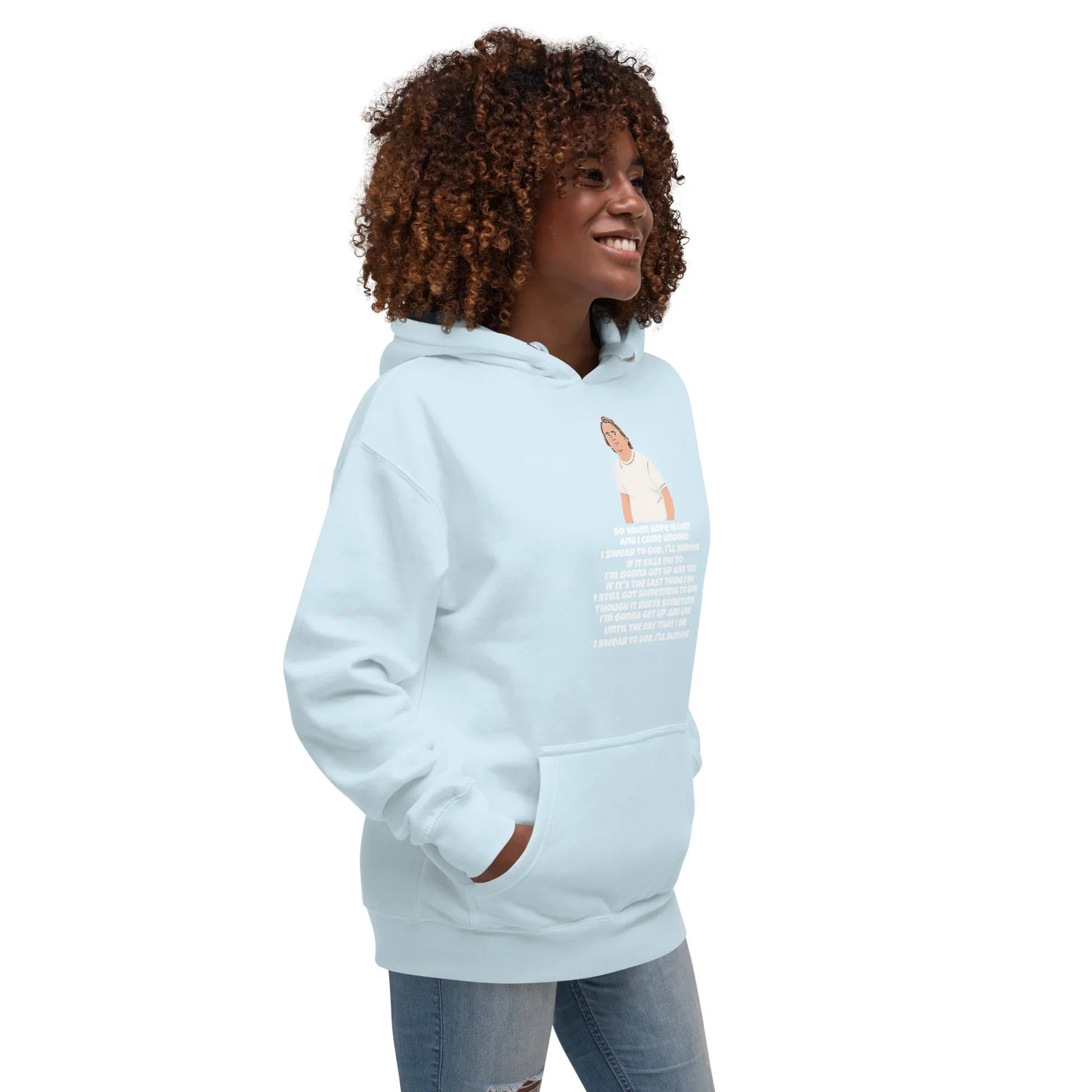 Lewis Capaldi Unisex Hoodie - Survive Lyrics Inspired Alcyone213k