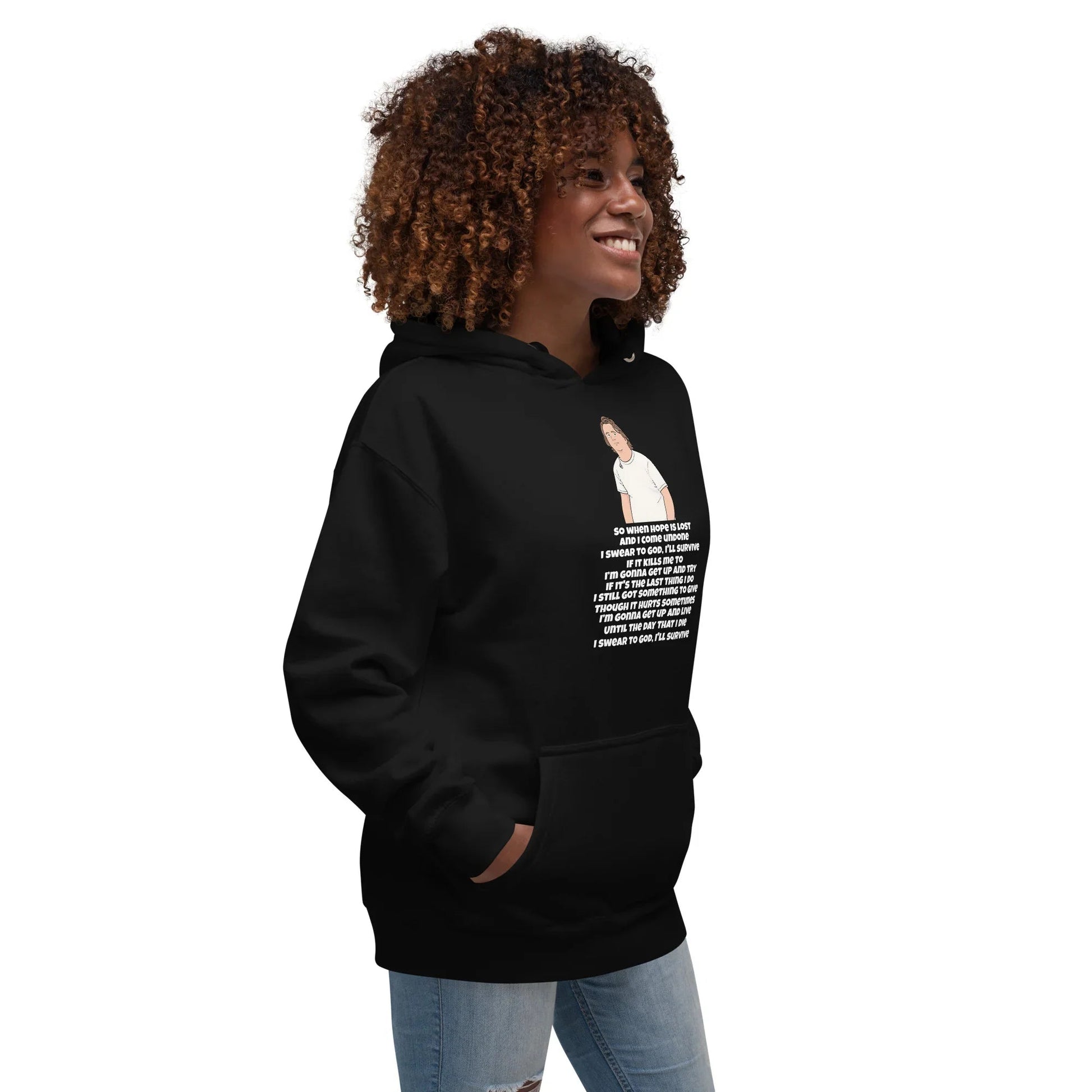 Lewis Capaldi Unisex Hoodie - Survive Lyrics Inspired Alcyone213k