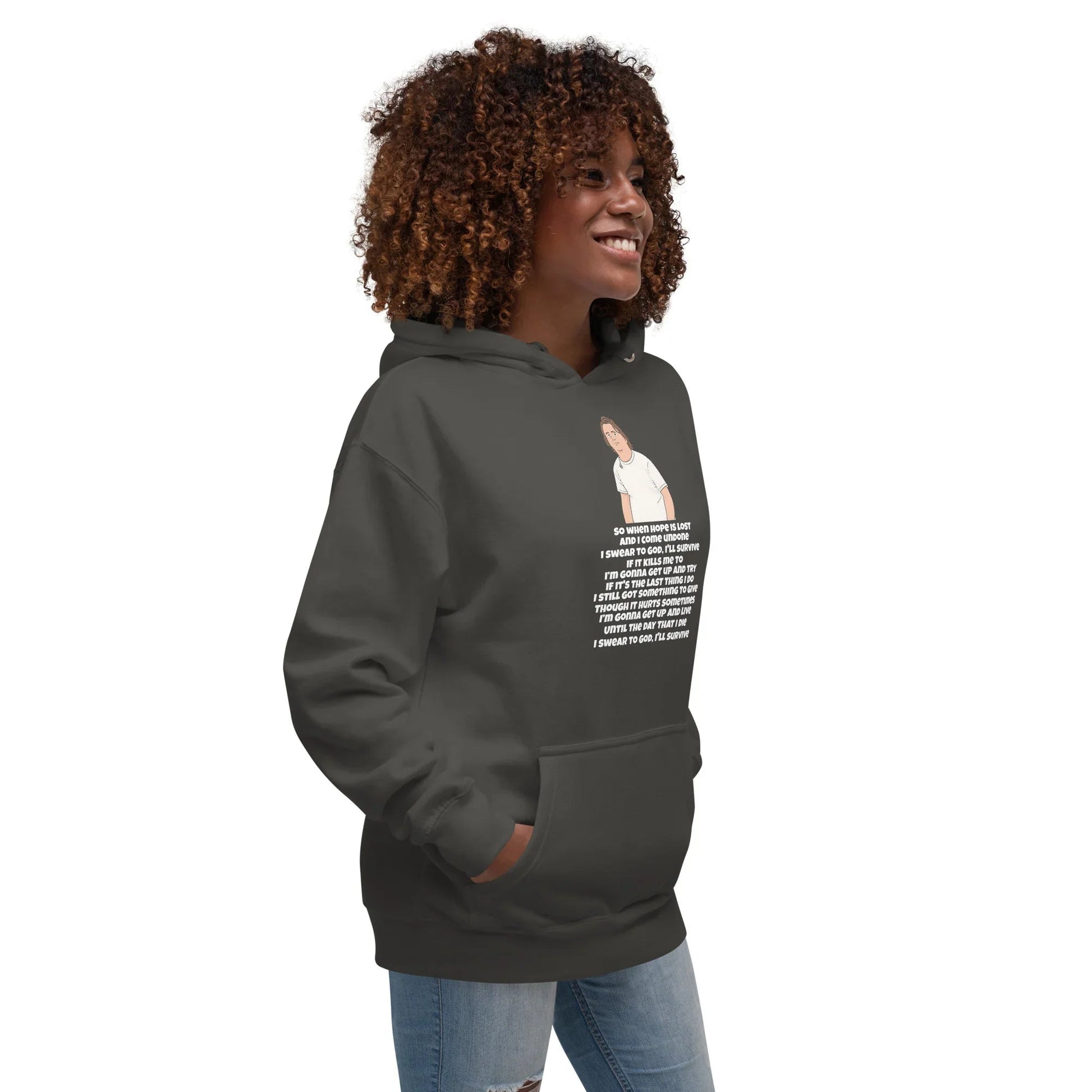 Lewis Capaldi Unisex Hoodie - Survive Lyrics Inspired Alcyone213k