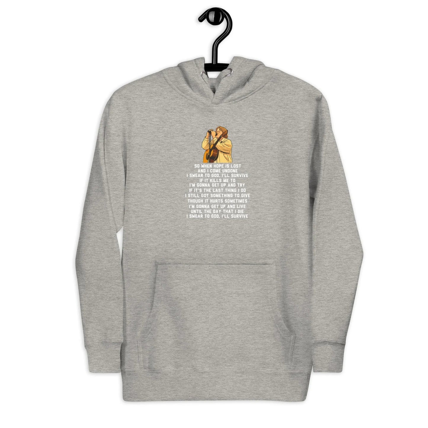 Lewis Capaldi Unisex Hoodie - "Survive" Lyrics Graphic Cotton Blend Alcyone213k