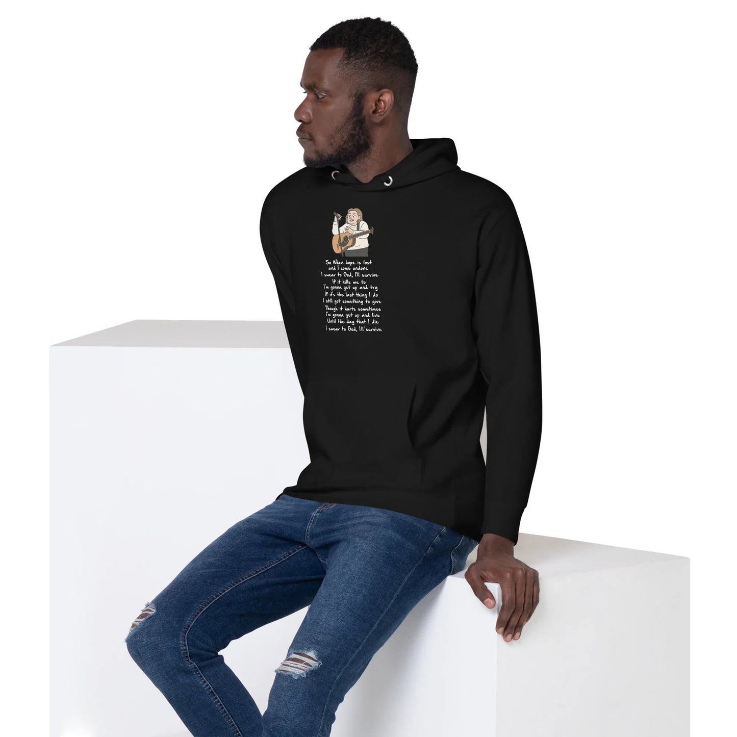 Lewis Capaldi Unisex Hoodie - Survive Lyrics | Fan Gift Alcyone213k