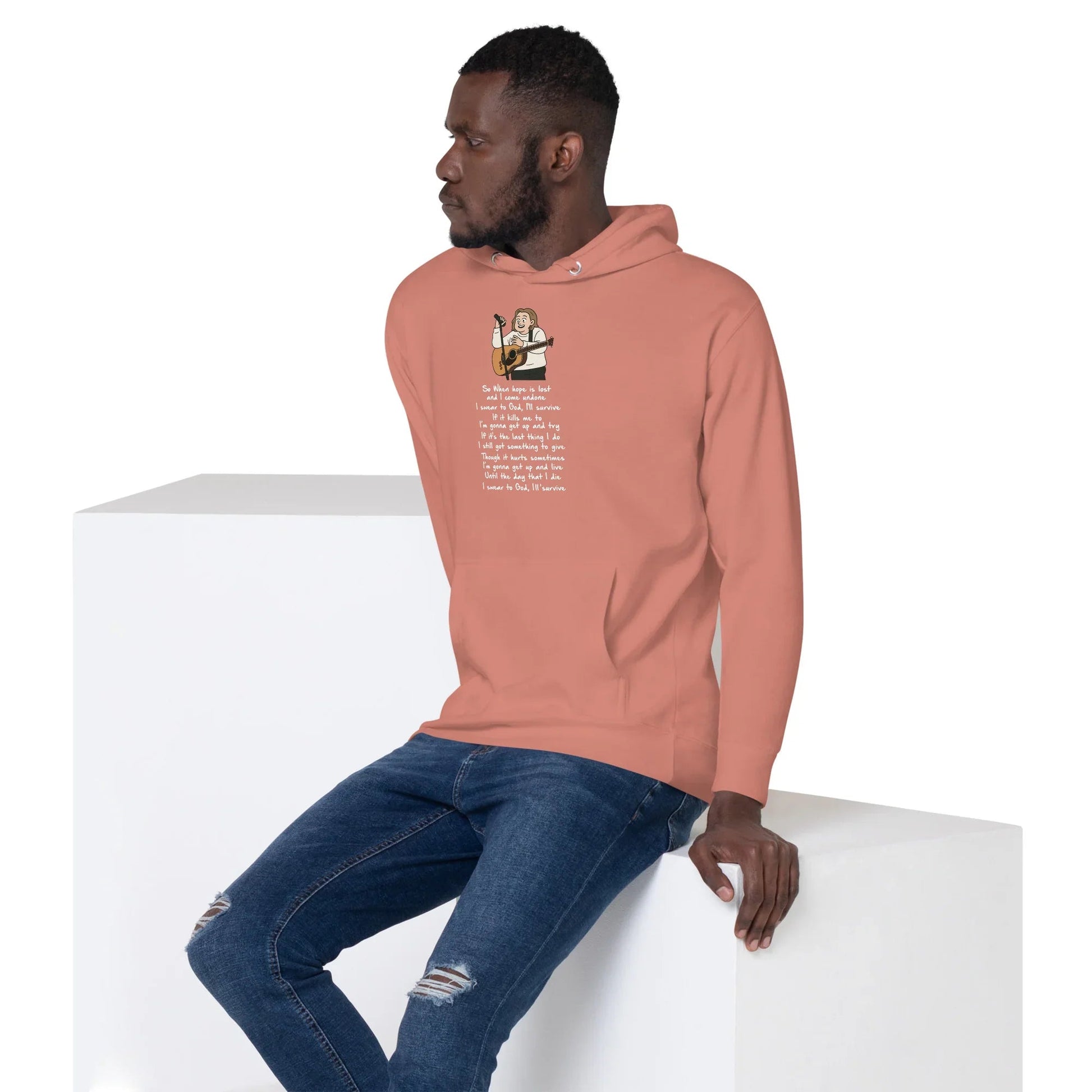 Lewis Capaldi Unisex Hoodie - Survive Lyrics | Fan Gift Alcyone213k