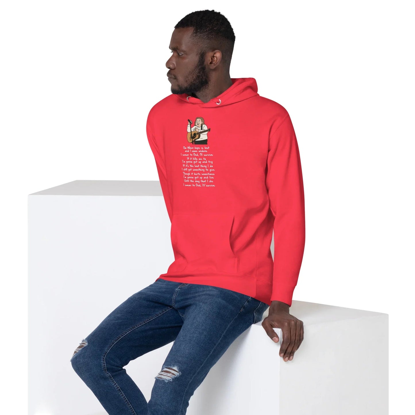 Lewis Capaldi Unisex Hoodie - Survive Lyrics | Fan Gift Alcyone213k