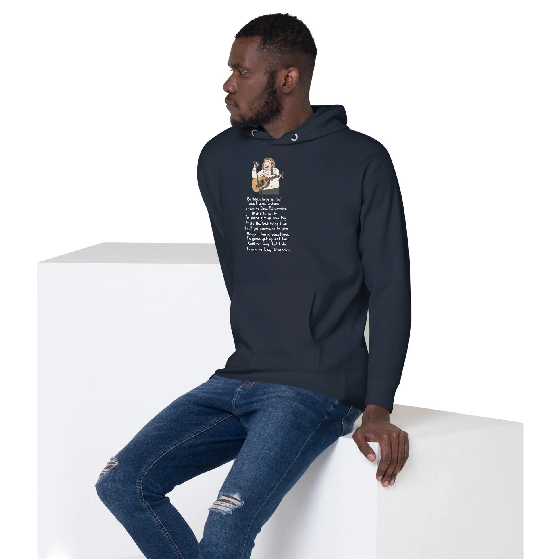Lewis Capaldi Unisex Hoodie - Survive Lyrics | Fan Gift Alcyone213k