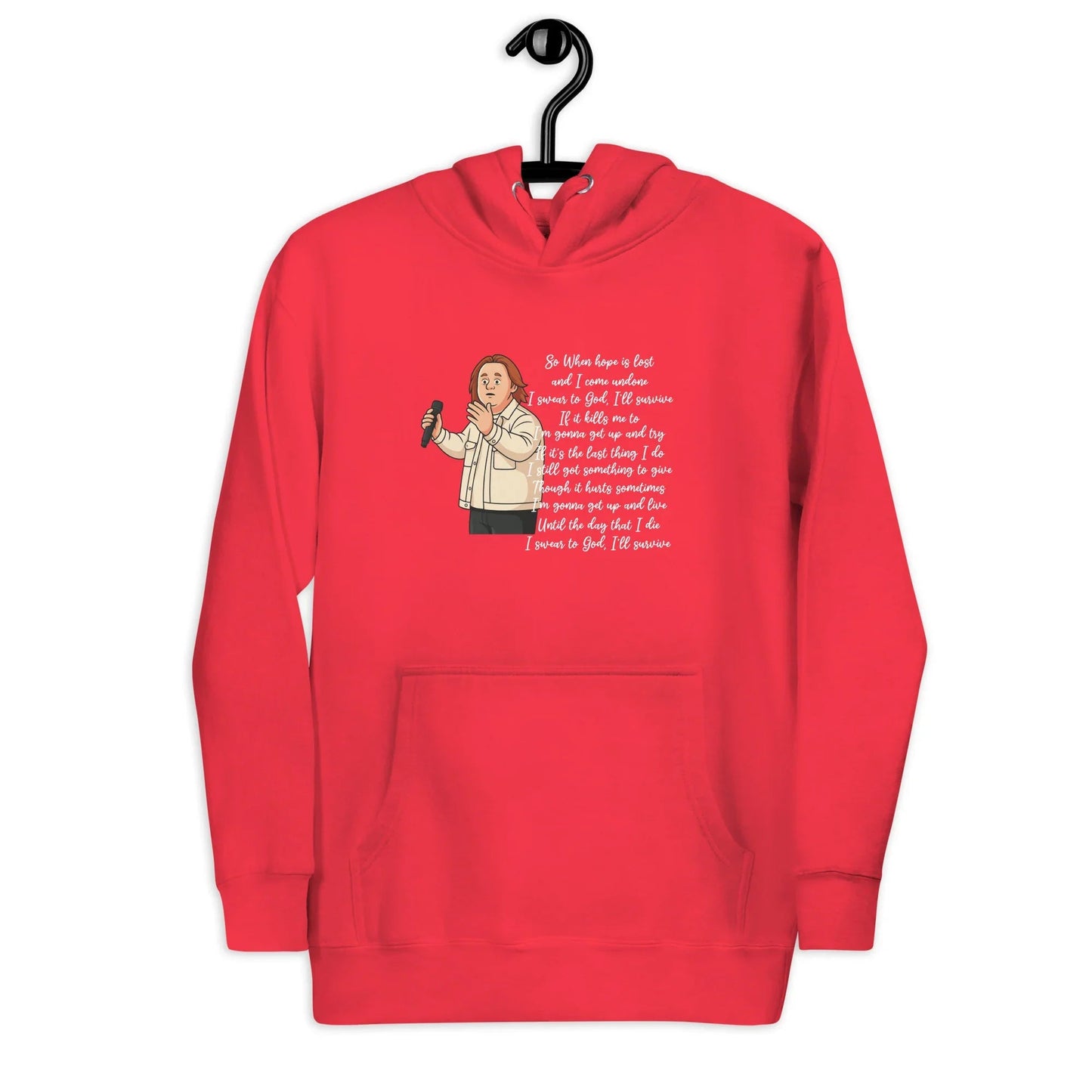 Lewis Capaldi "Survive" Lyrics Hoodie – Unisex Cotton Blend Fan Merch Alcyone213k