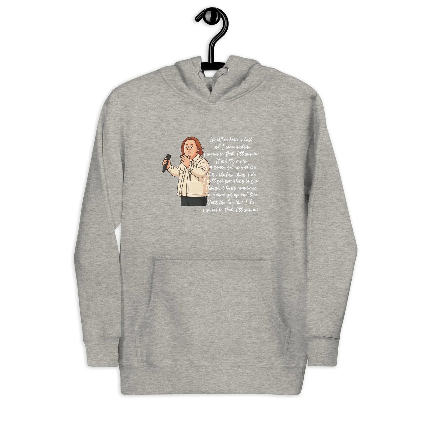 Lewis Capaldi "Survive" Lyrics Hoodie – Unisex Cotton Blend Fan Merch Alcyone213k