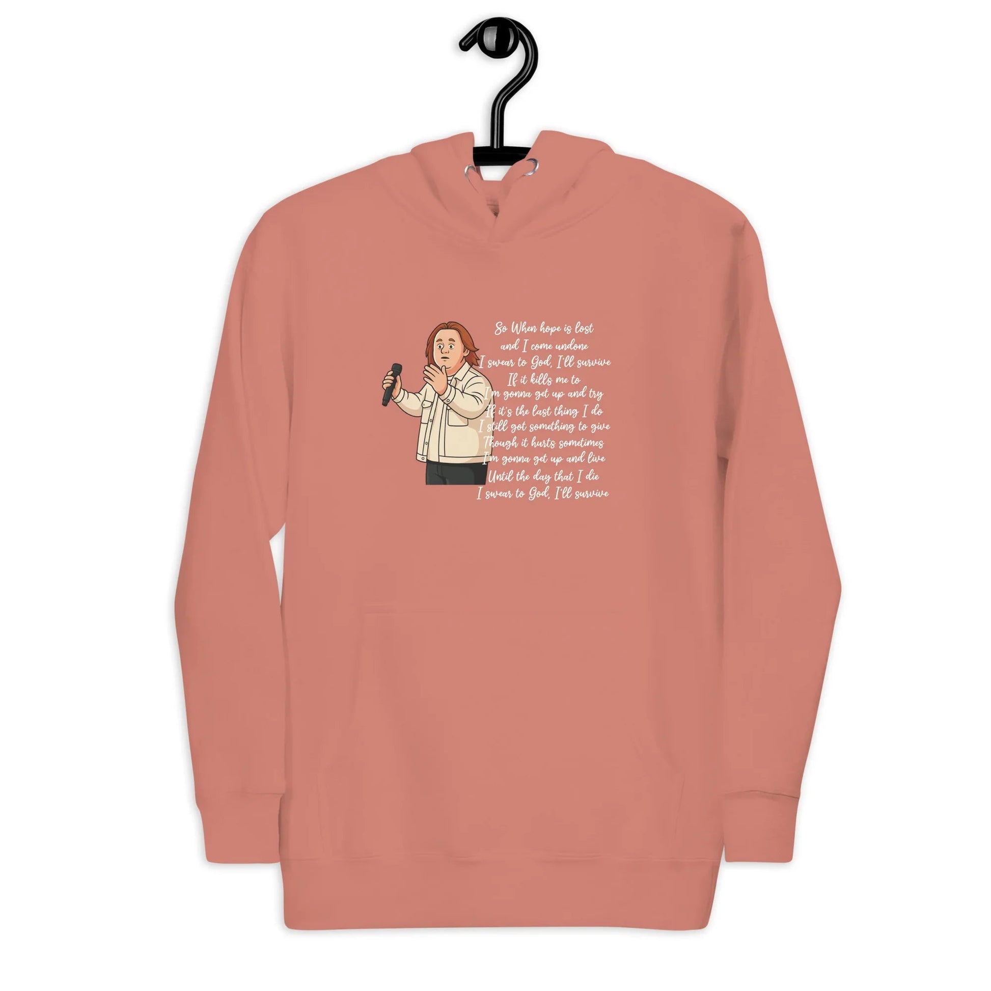 Lewis Capaldi "Survive" Lyrics Hoodie – Unisex Cotton Blend Fan Merch Alcyone213k