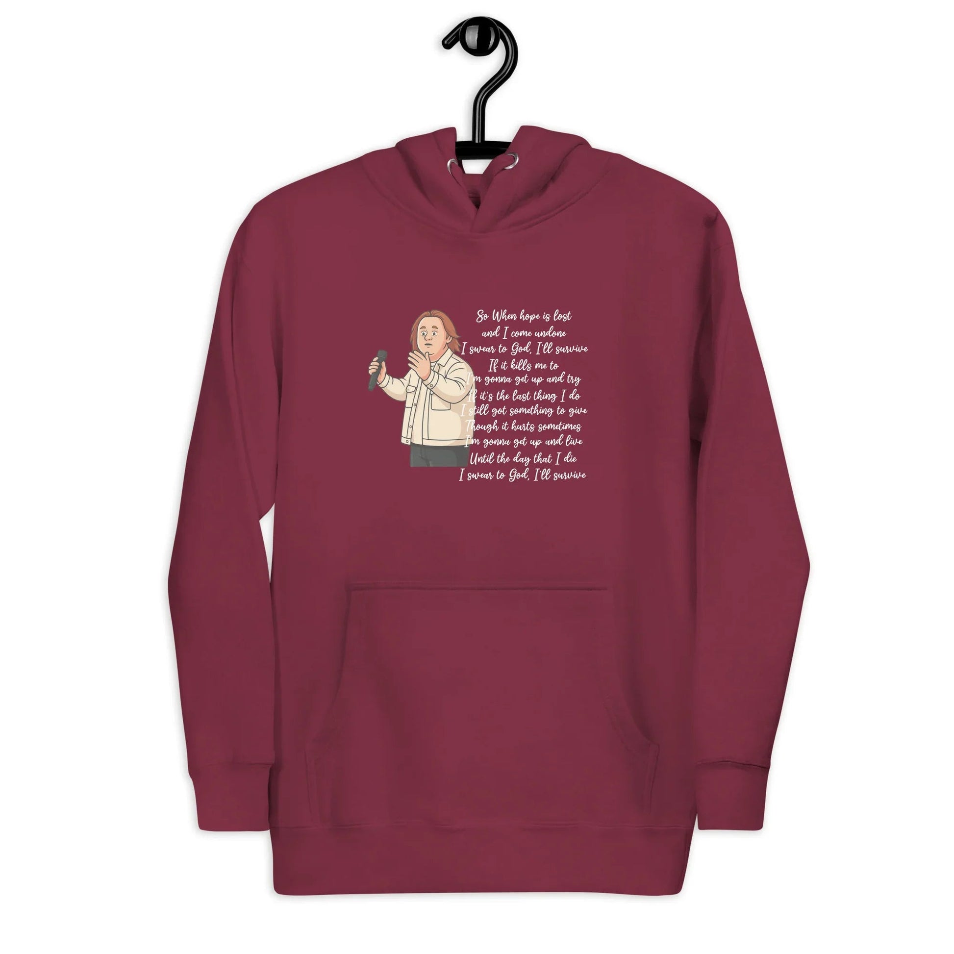 Lewis Capaldi "Survive" Lyrics Hoodie – Unisex Cotton Blend Fan Merch Alcyone213k