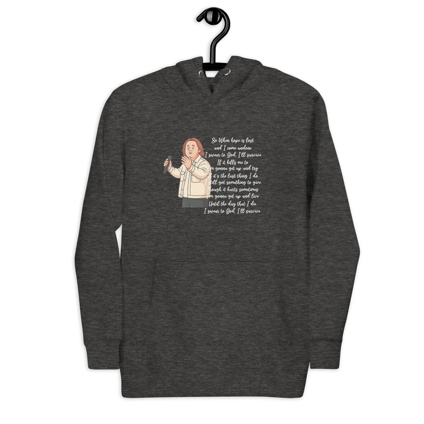 Lewis Capaldi "Survive" Lyrics Hoodie – Unisex Cotton Blend Fan Merch Alcyone213k