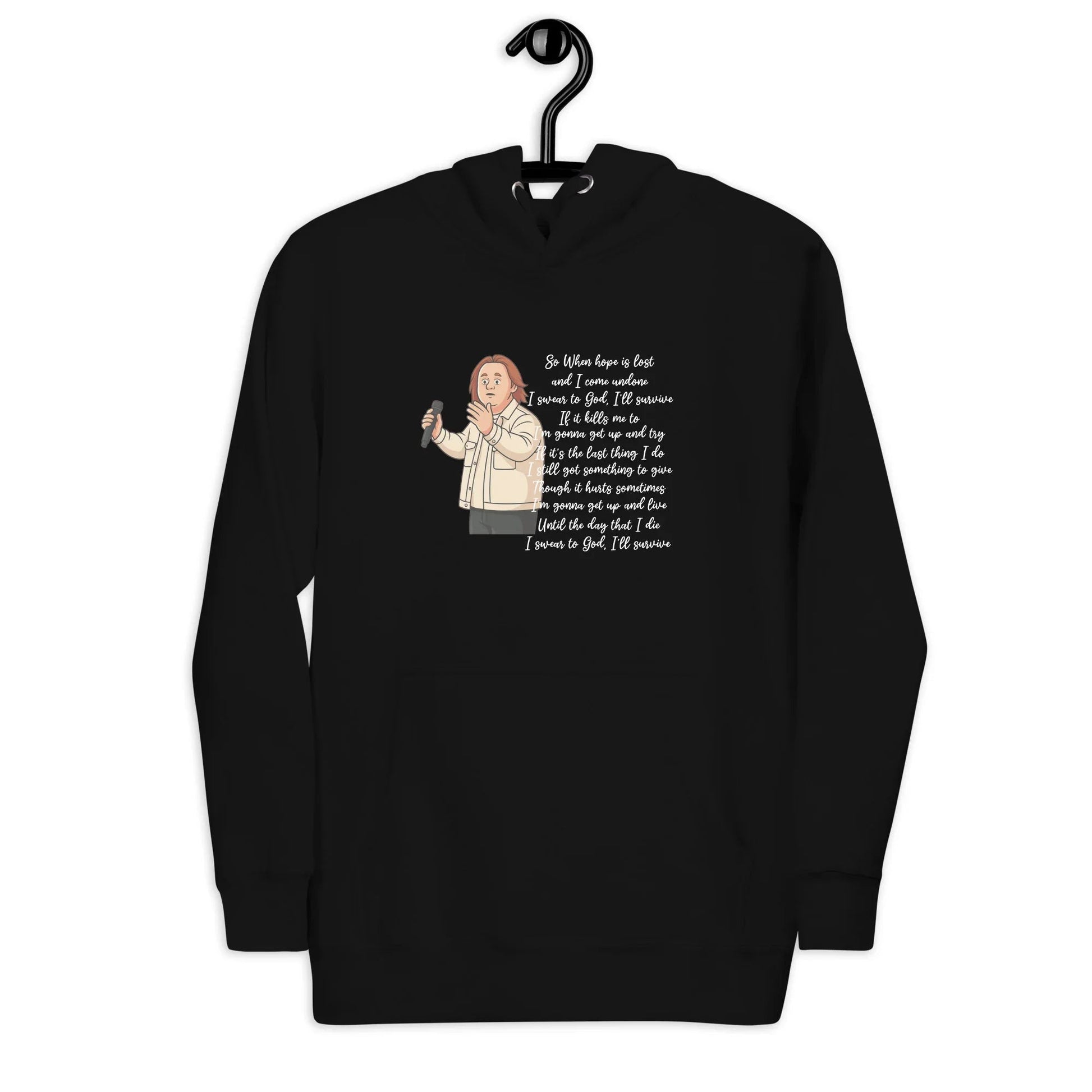 Lewis Capaldi "Survive" Lyrics Hoodie – Unisex Cotton Blend Fan Merch Alcyone213k