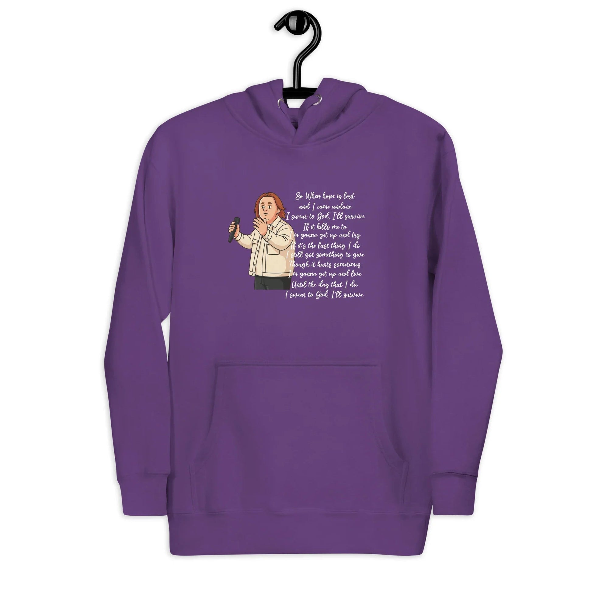 Lewis Capaldi "Survive" Lyrics Hoodie – Unisex Cotton Blend Fan Merch Alcyone213k