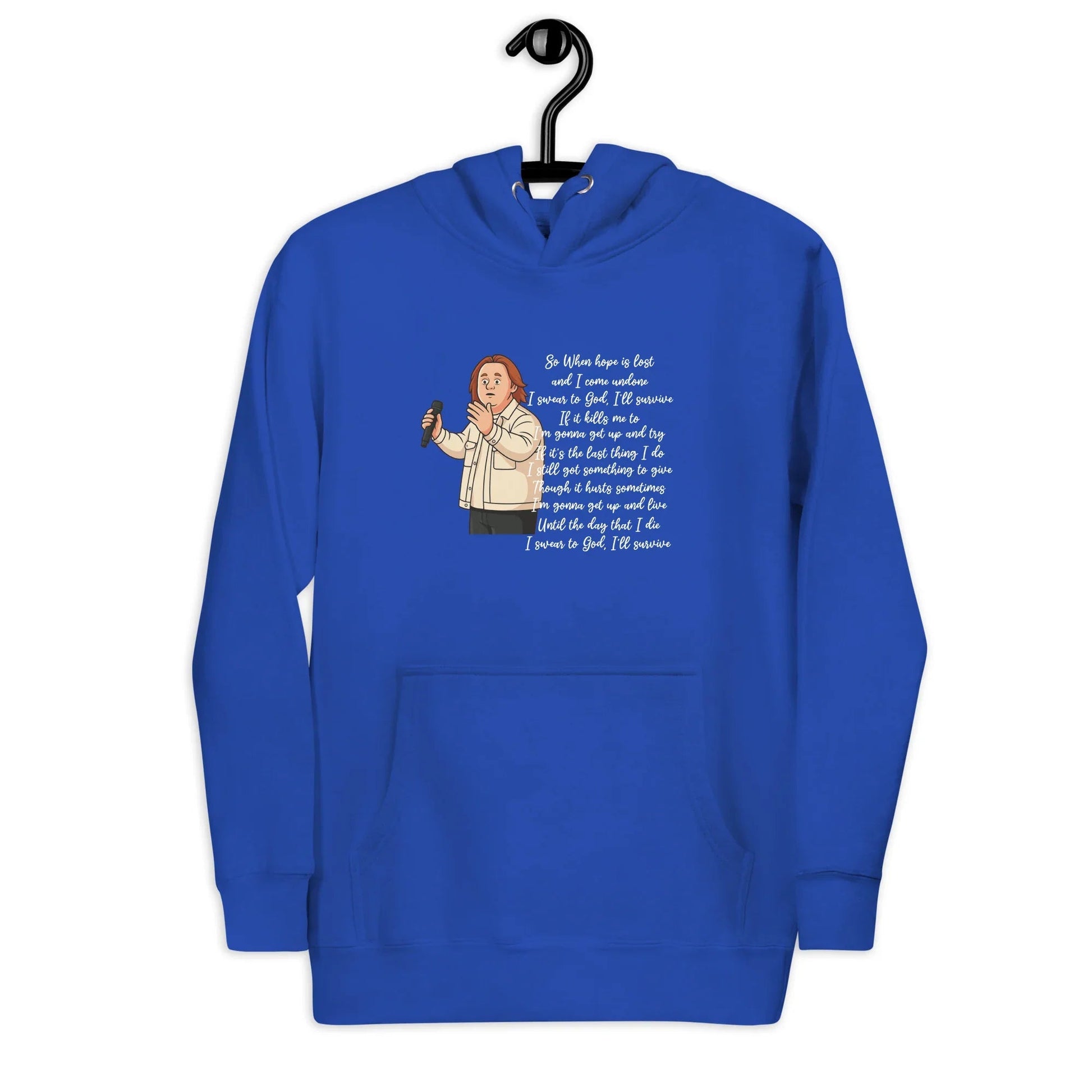 Lewis Capaldi "Survive" Lyrics Hoodie – Unisex Cotton Blend Fan Merch Alcyone213k