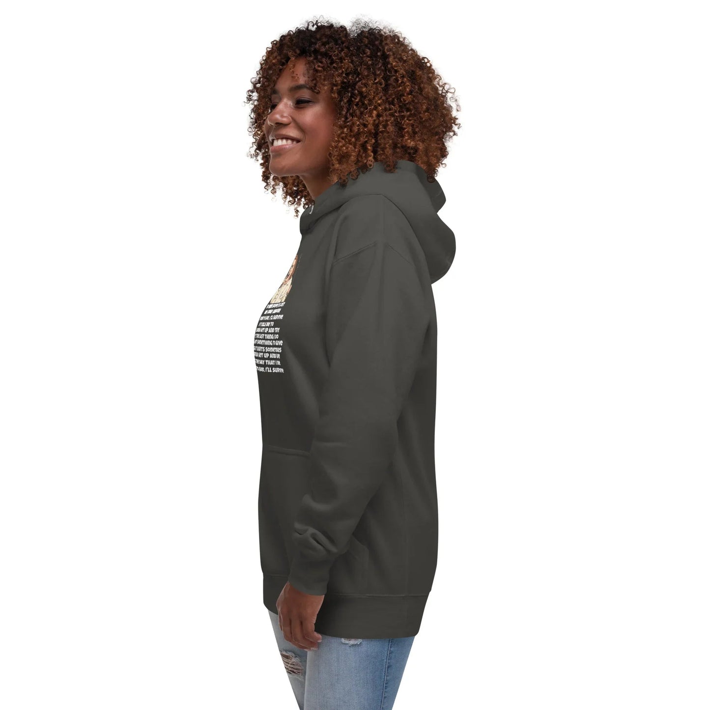 Lewis Capaldi Unisex Hoodie - Survive Lyrics | Cotton-Polyester Blend Alcyone213k
