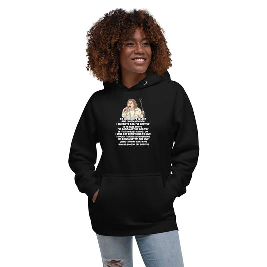 Lewis Capaldi Unisex Hoodie - Survive Lyrics | Cotton-Polyester Blend Alcyone213k