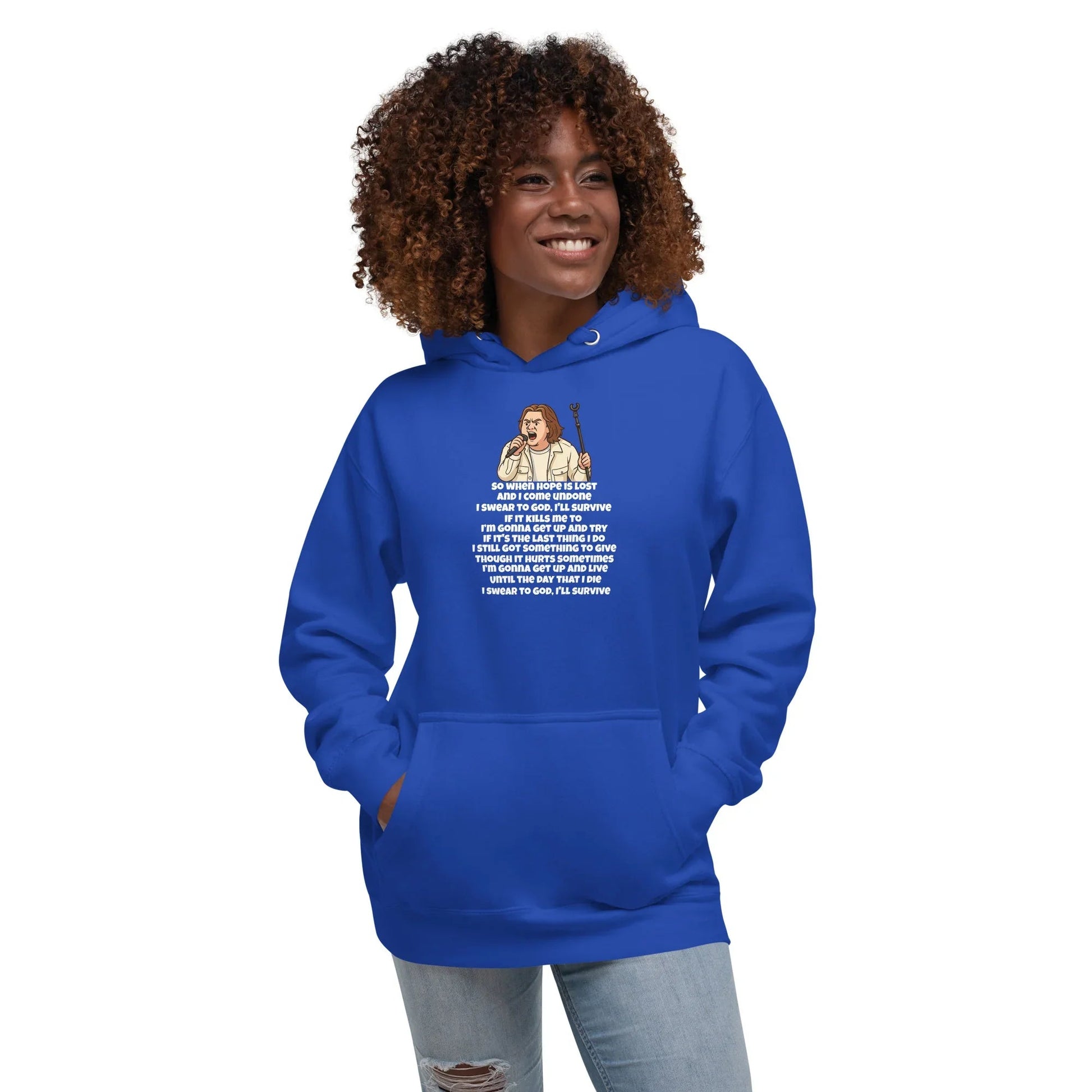Lewis Capaldi Unisex Hoodie - Survive Lyrics | Cotton-Polyester Blend Alcyone213k