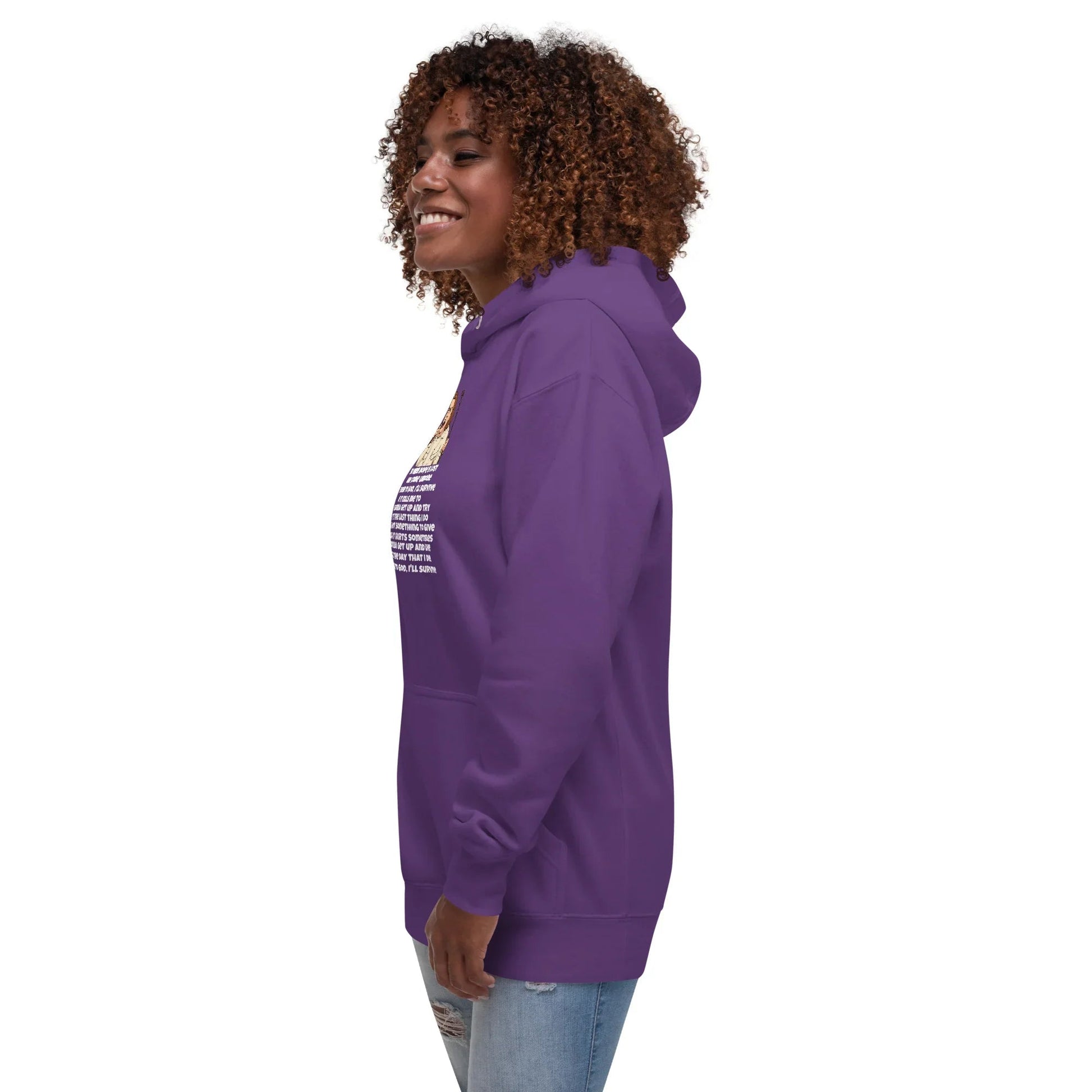 Lewis Capaldi Unisex Hoodie - Survive Lyrics | Cotton-Polyester Blend Alcyone213k