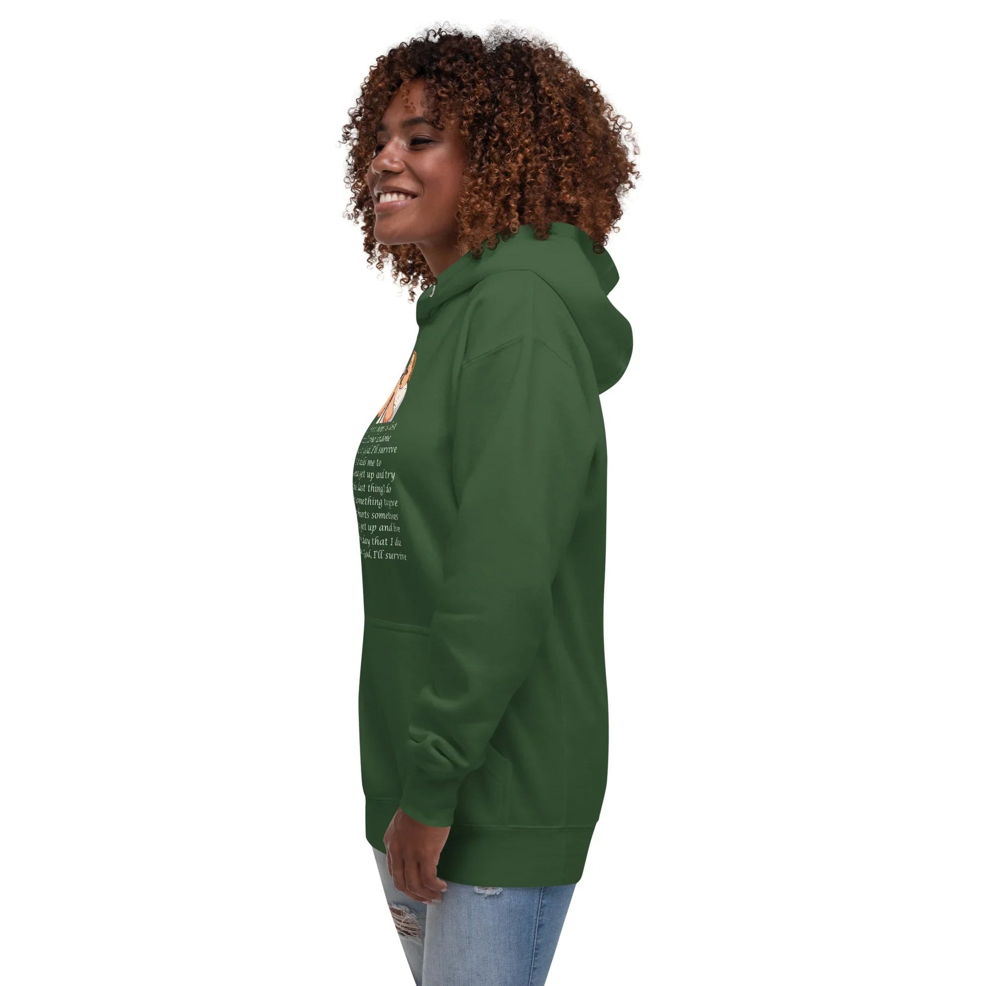 Lewis Capaldi Unisex Hoodie - Survive Lyrics | Cotton Polyester Blend Alcyone213k